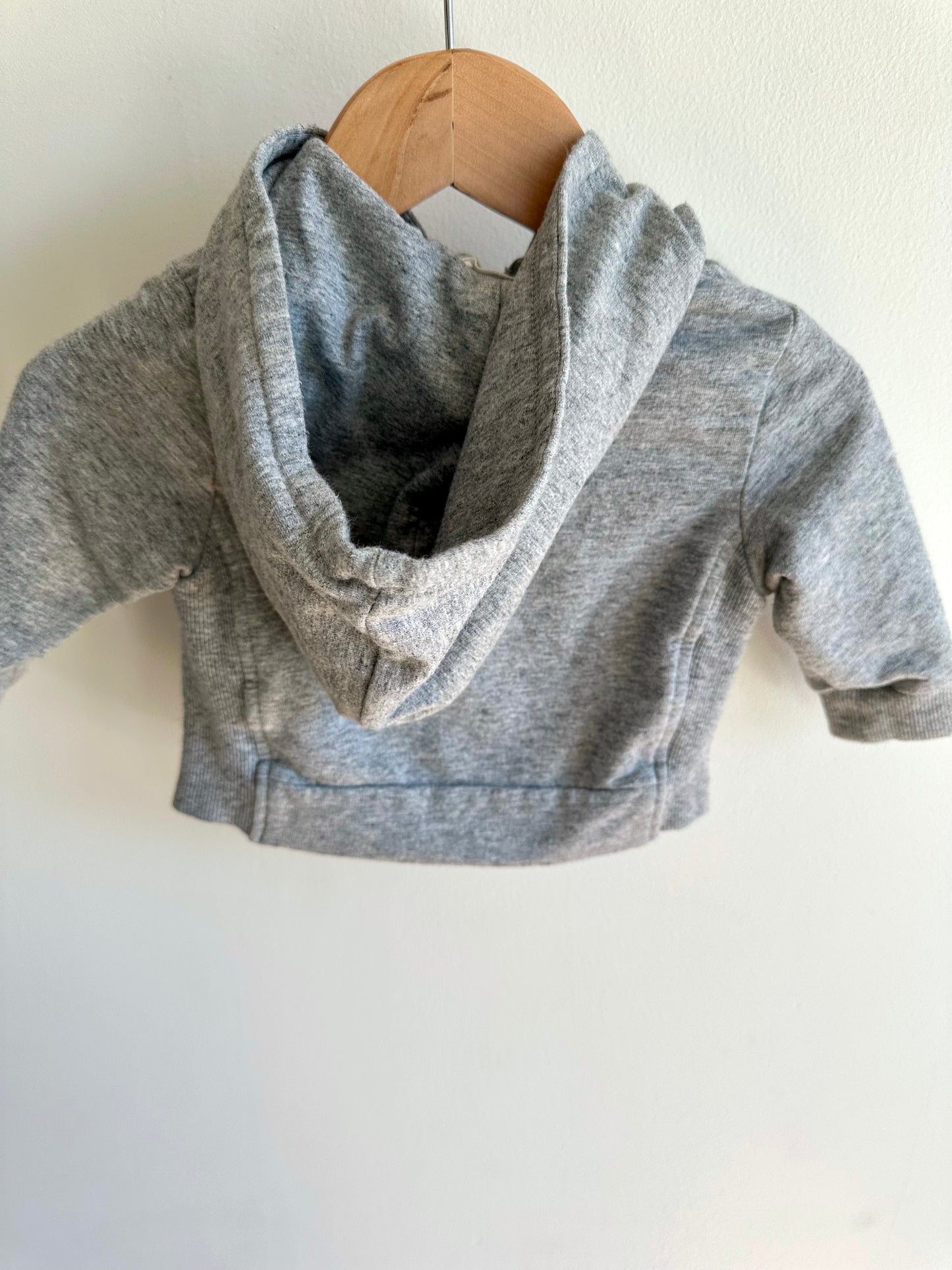 Miles Grey Zip Hoodie / 3-6m