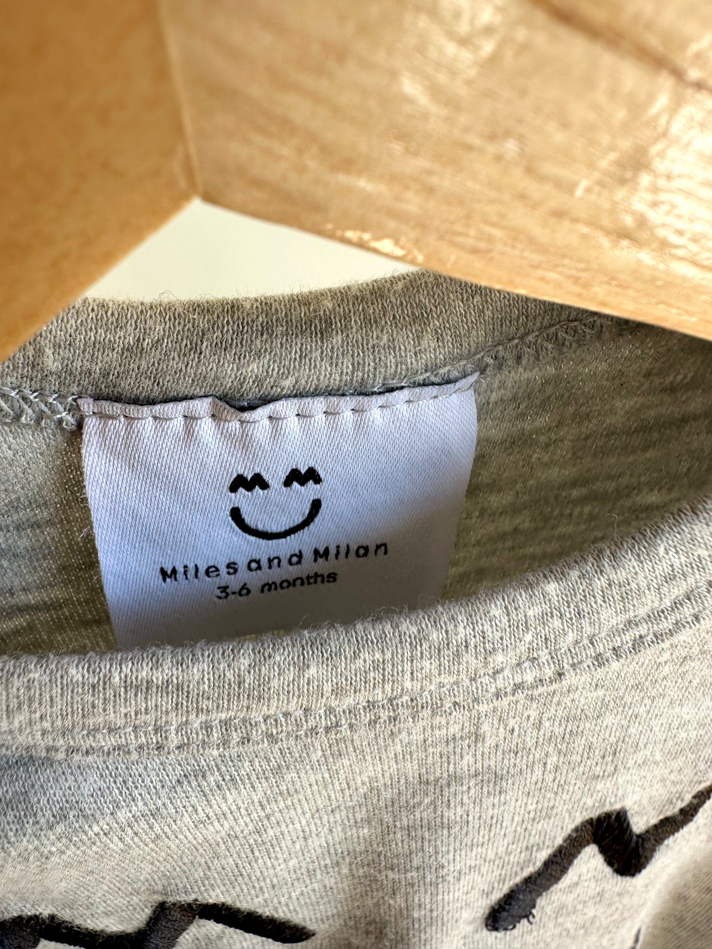 Miles and Milan Grey Jumpsuit / 3-6m