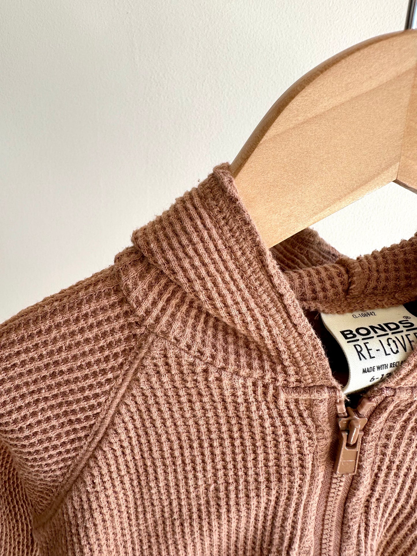 Bonds Waffle Knit Hoodie / 6-12m