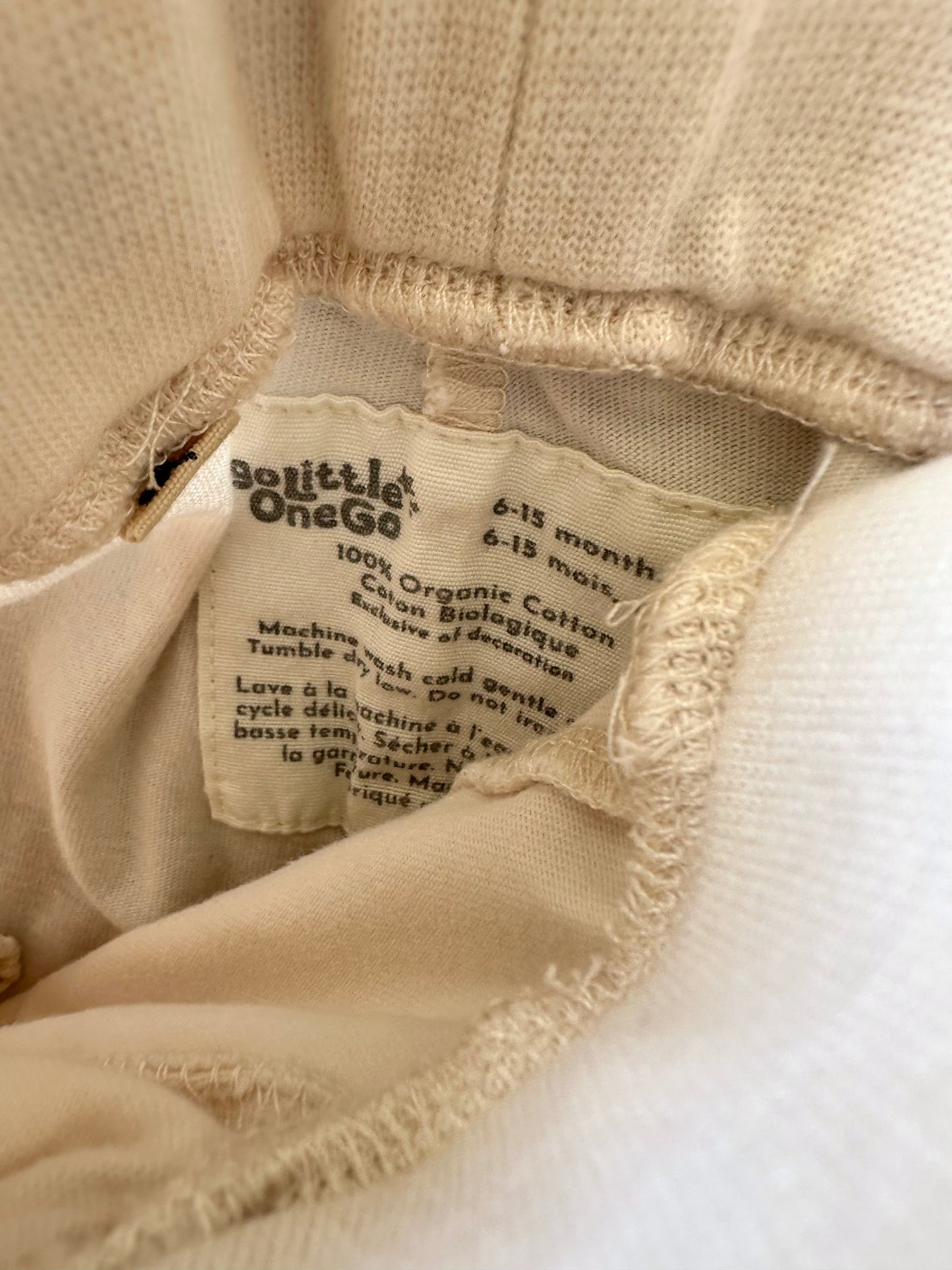 White Organic Star Pants / 6-15m