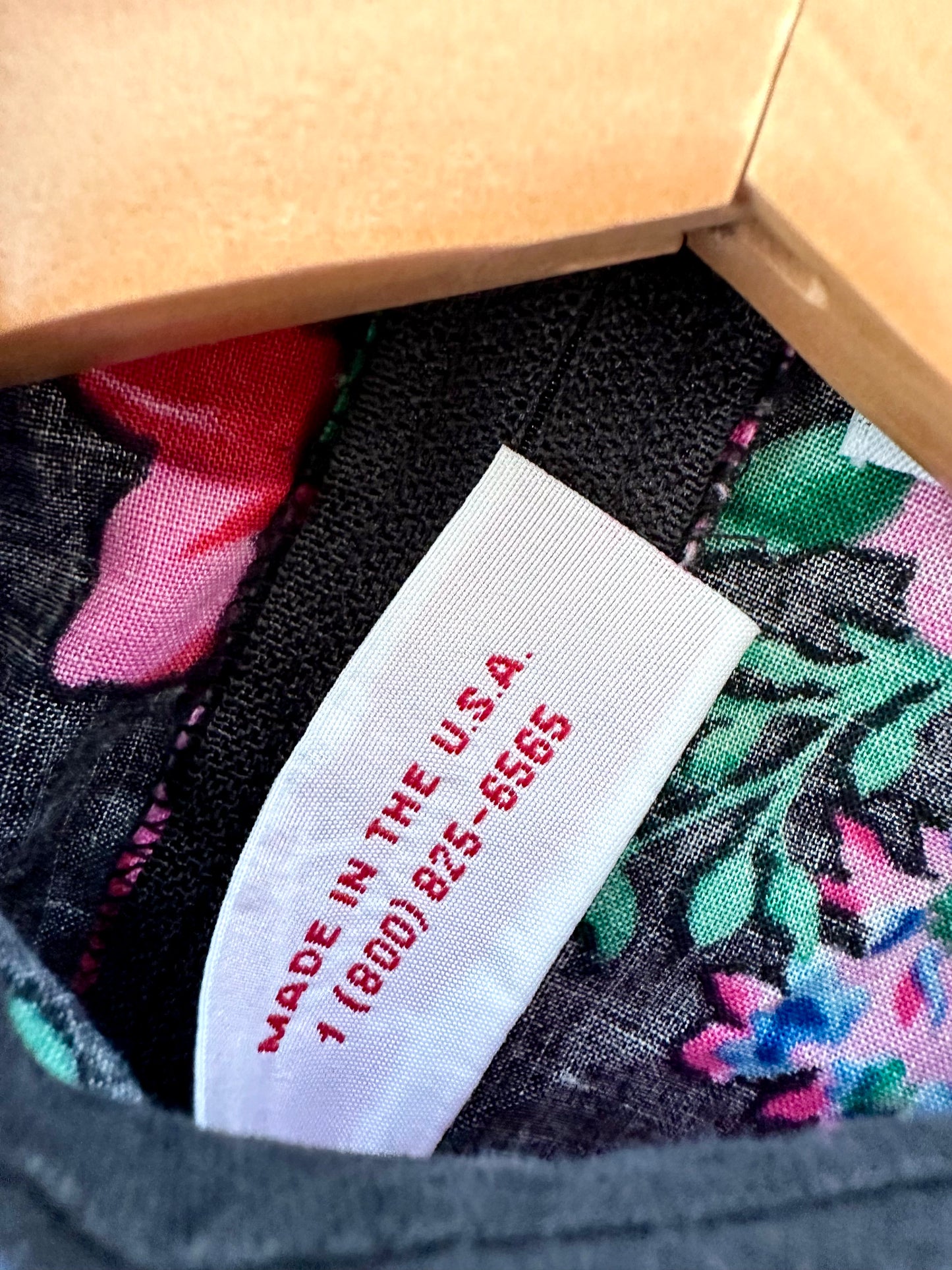 Vintage Dark Floral Dress / 3T