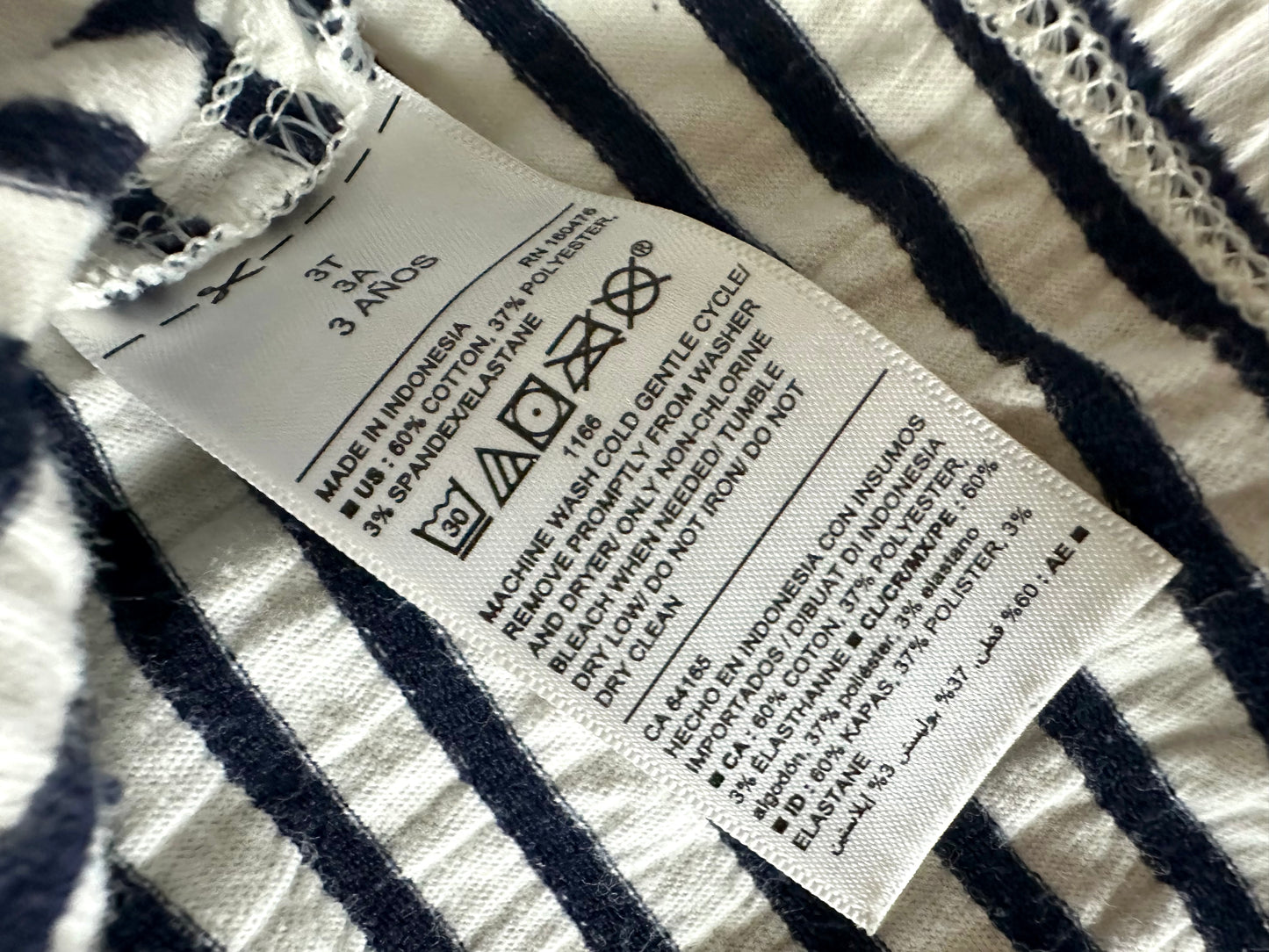 Striped Wide Sleeve Top / 3T