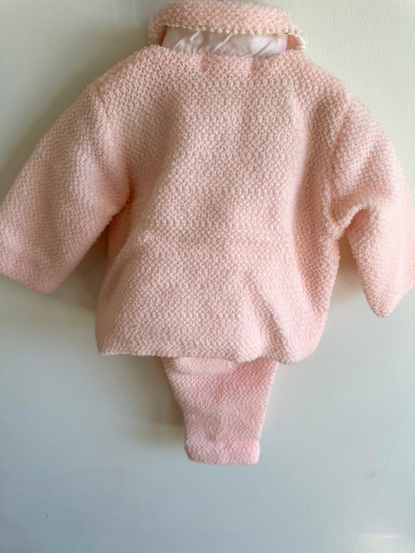 Pink Embroidered Knit Sweater + Pants Set (With Tags)/ 12m?