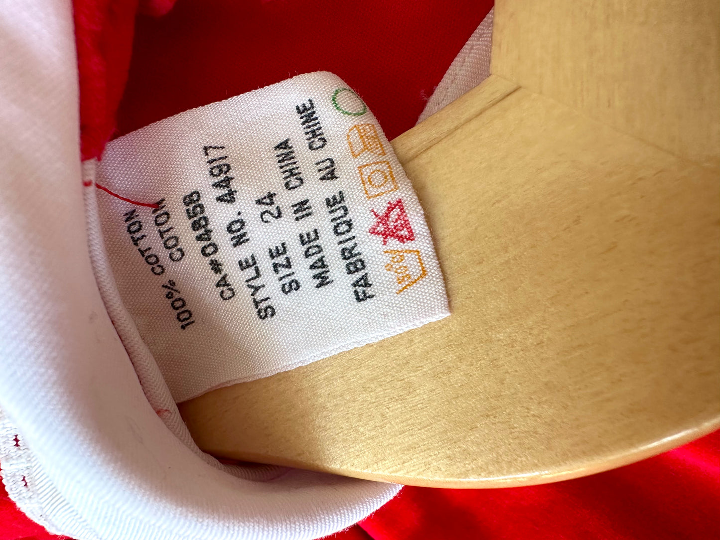 Vintage Red Collared Tunic / 24m