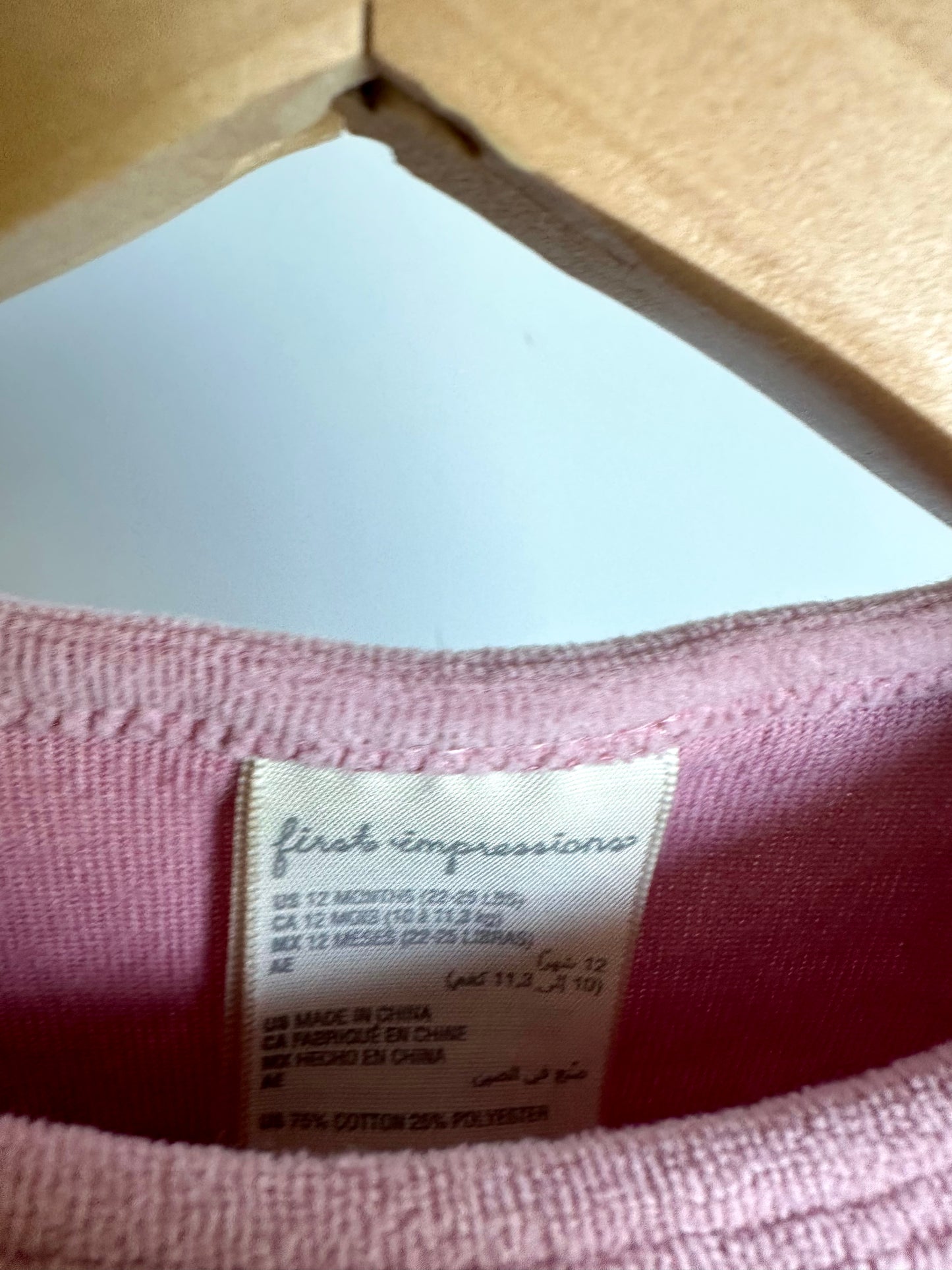 Pink Unicorn Sweater / 12m