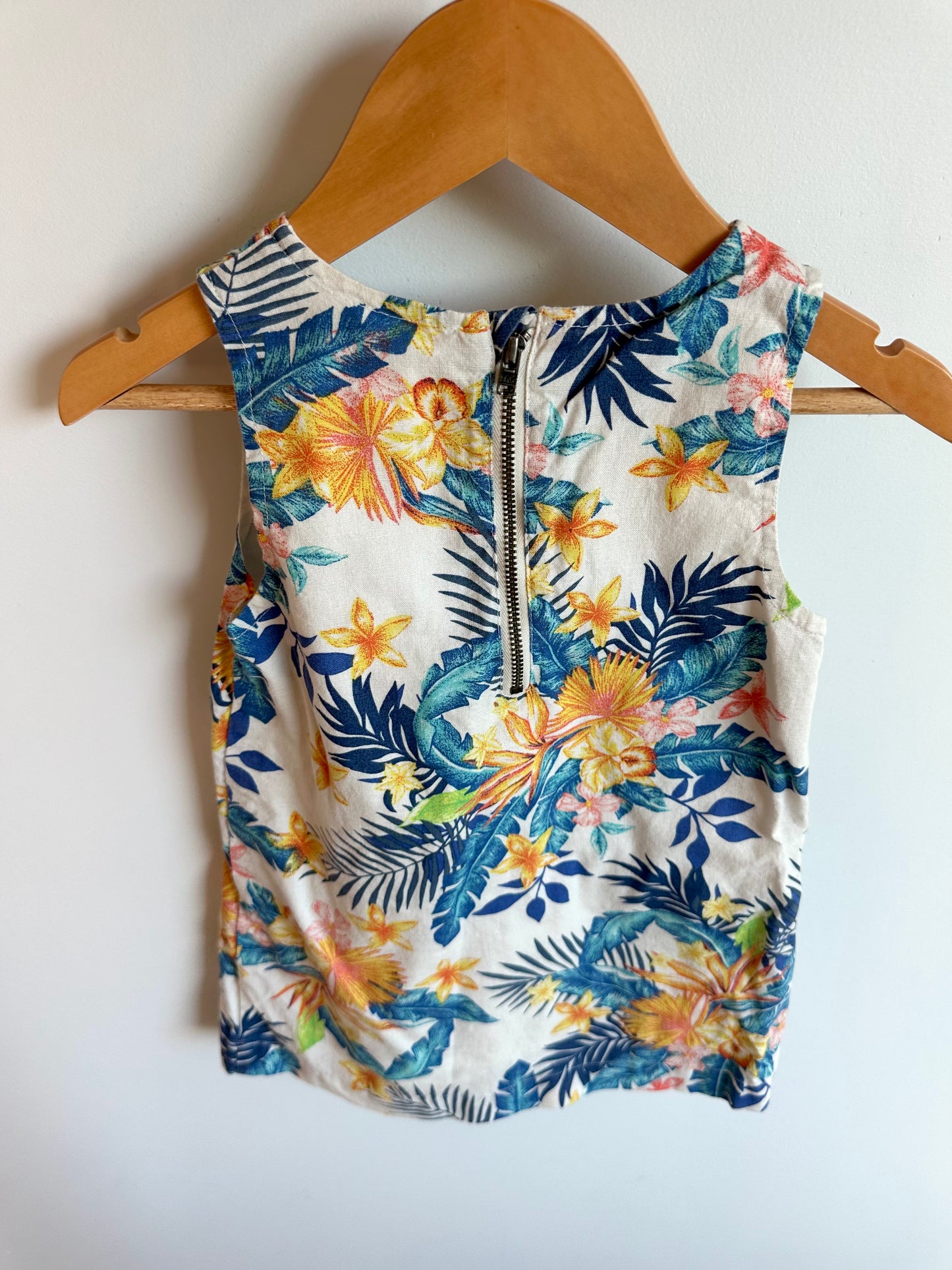 Tropical Tank Zipper Dress / 2T