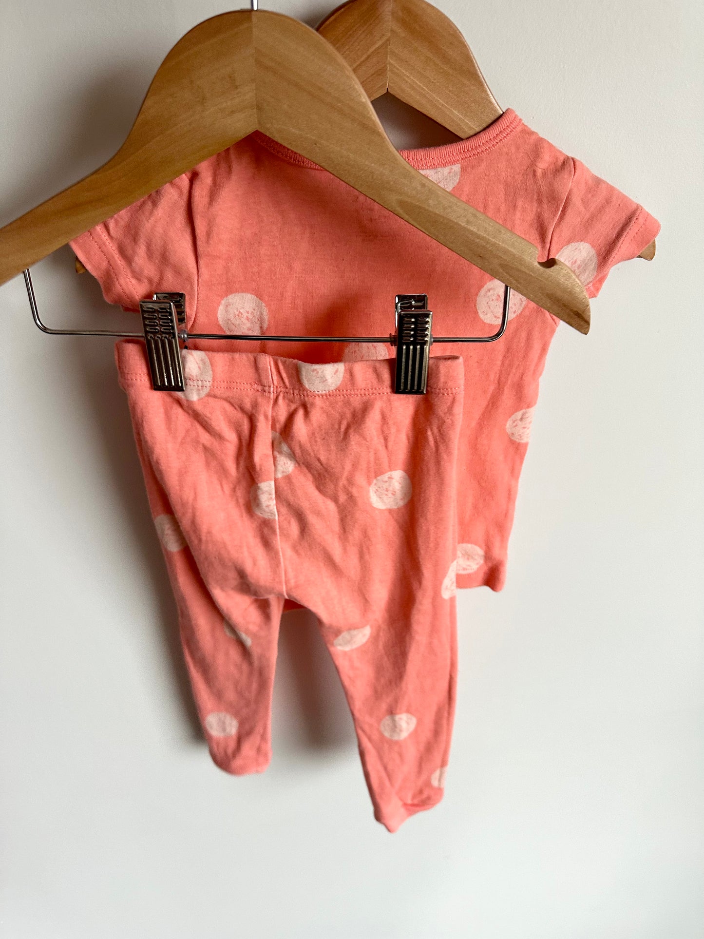 Peach Circle Pj Set / 12m