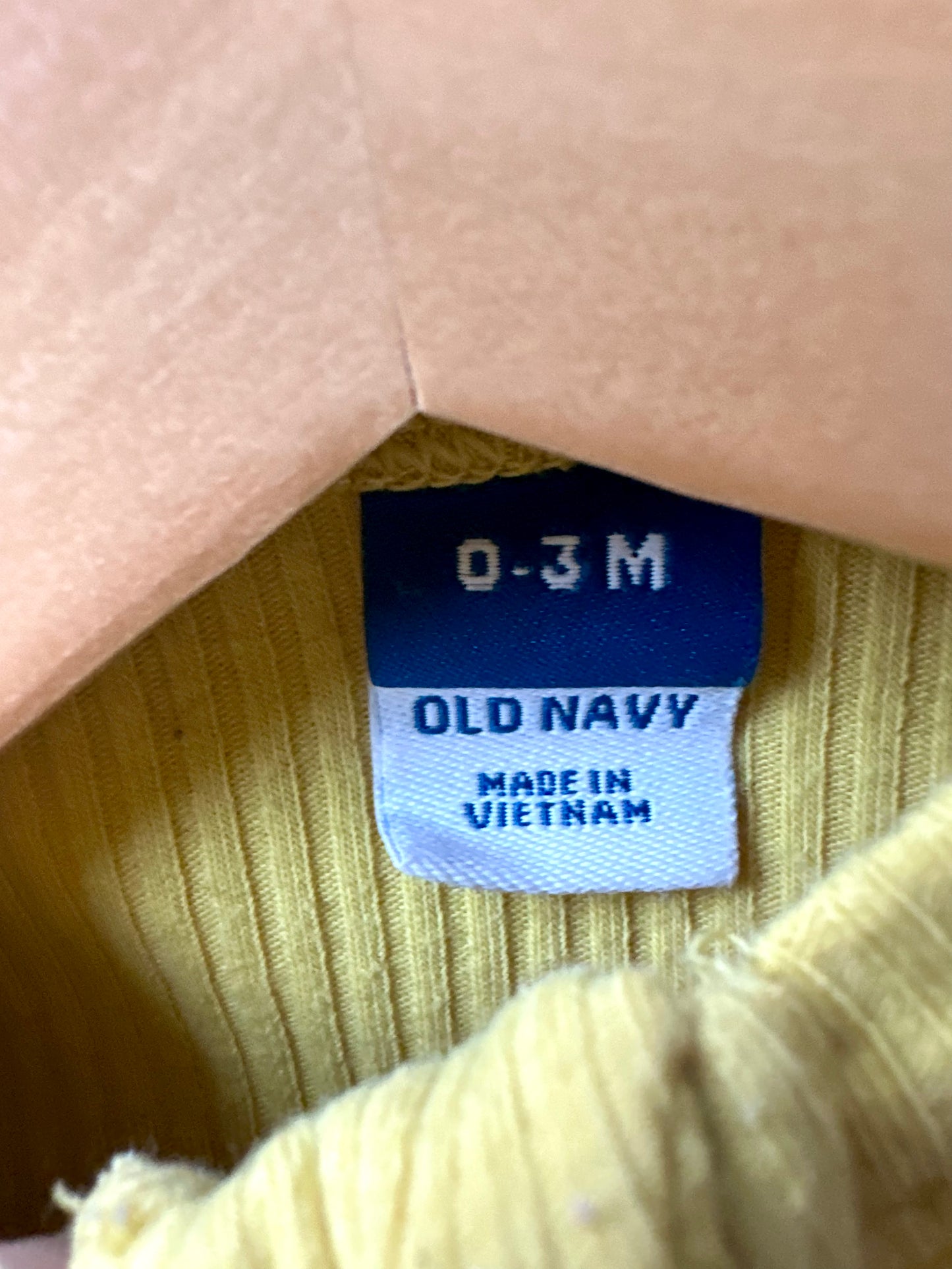 Yellow Ribbed Sleeper / 0-3m