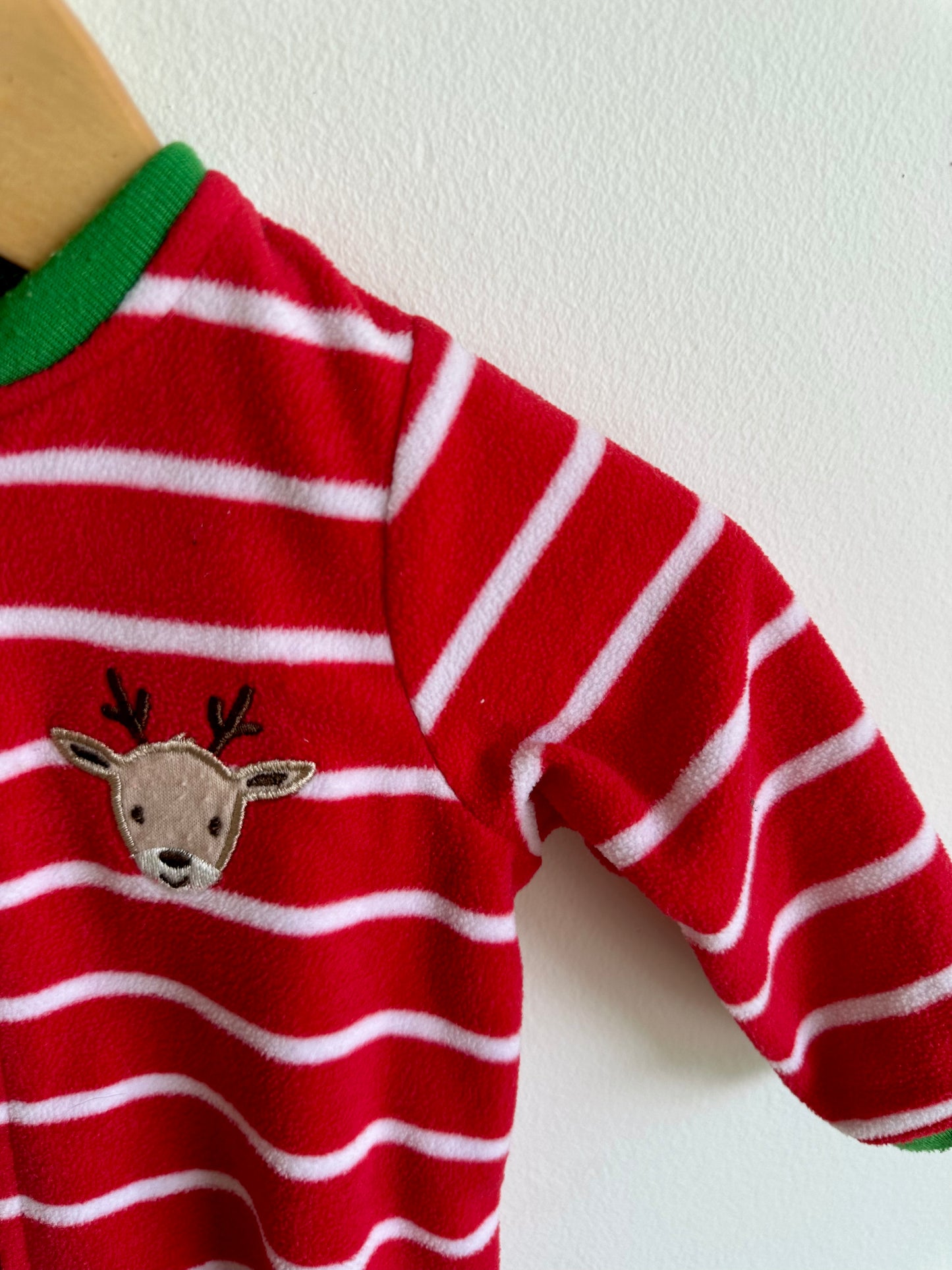 Reindeer Striped Sleeper / 6m