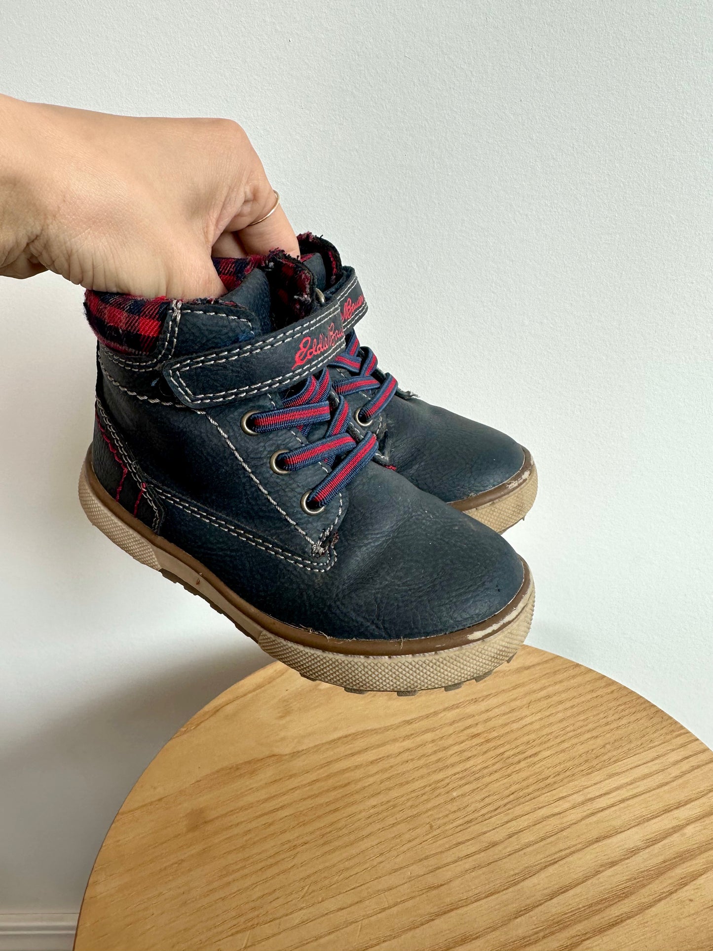 Eddie Bauer Plaid Lined Boots / Size 8 Toddler