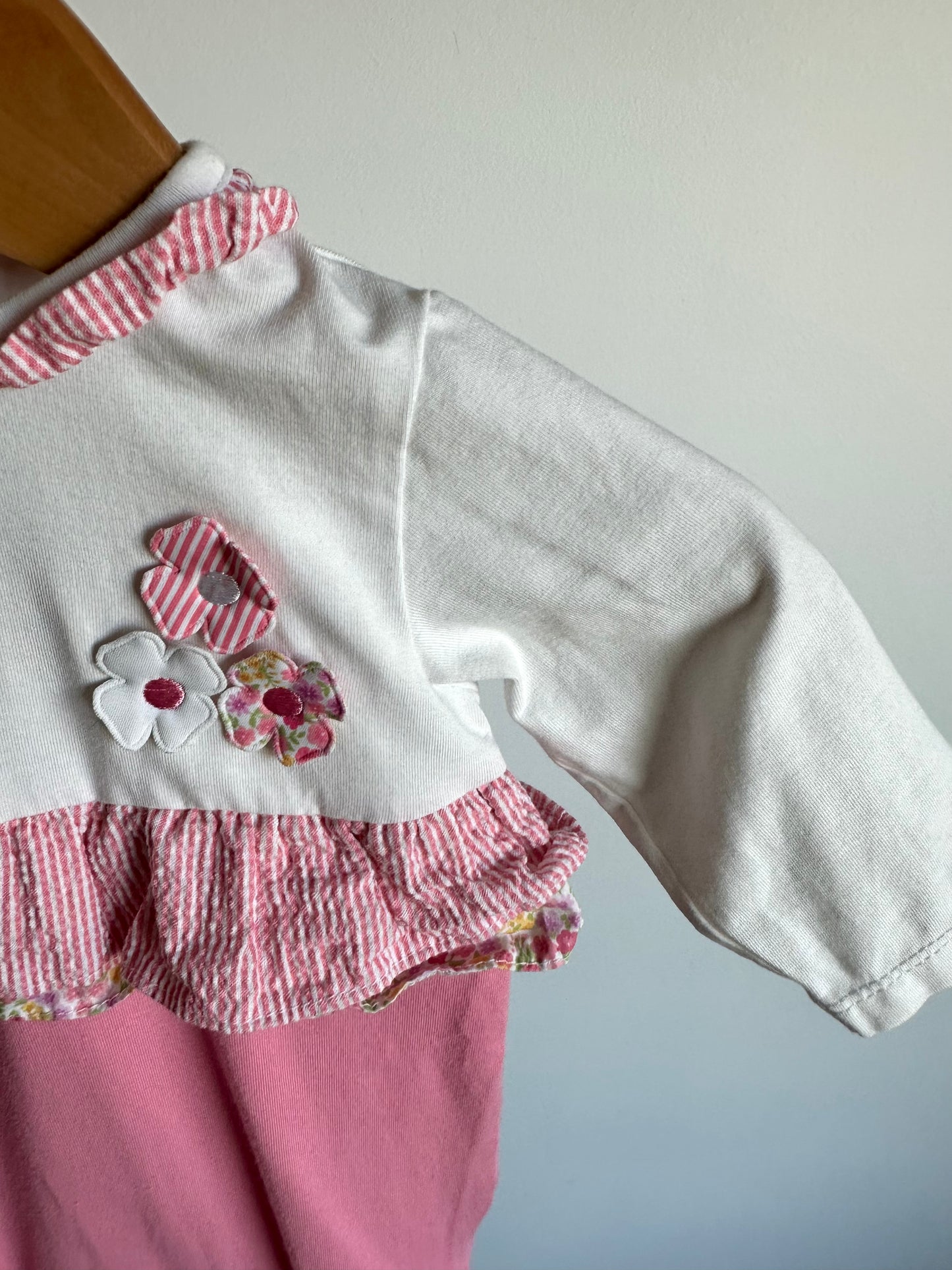 Mayoral Pink Flower Jumpsuit / 1-2m