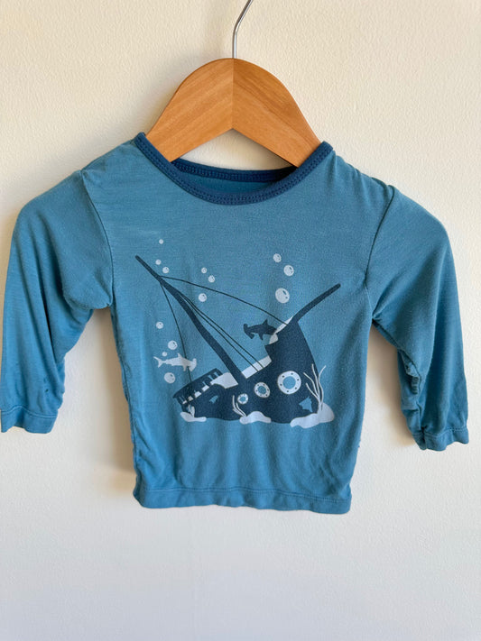 KicKee Bamboo Graphic Long Sleeve / 6-12m