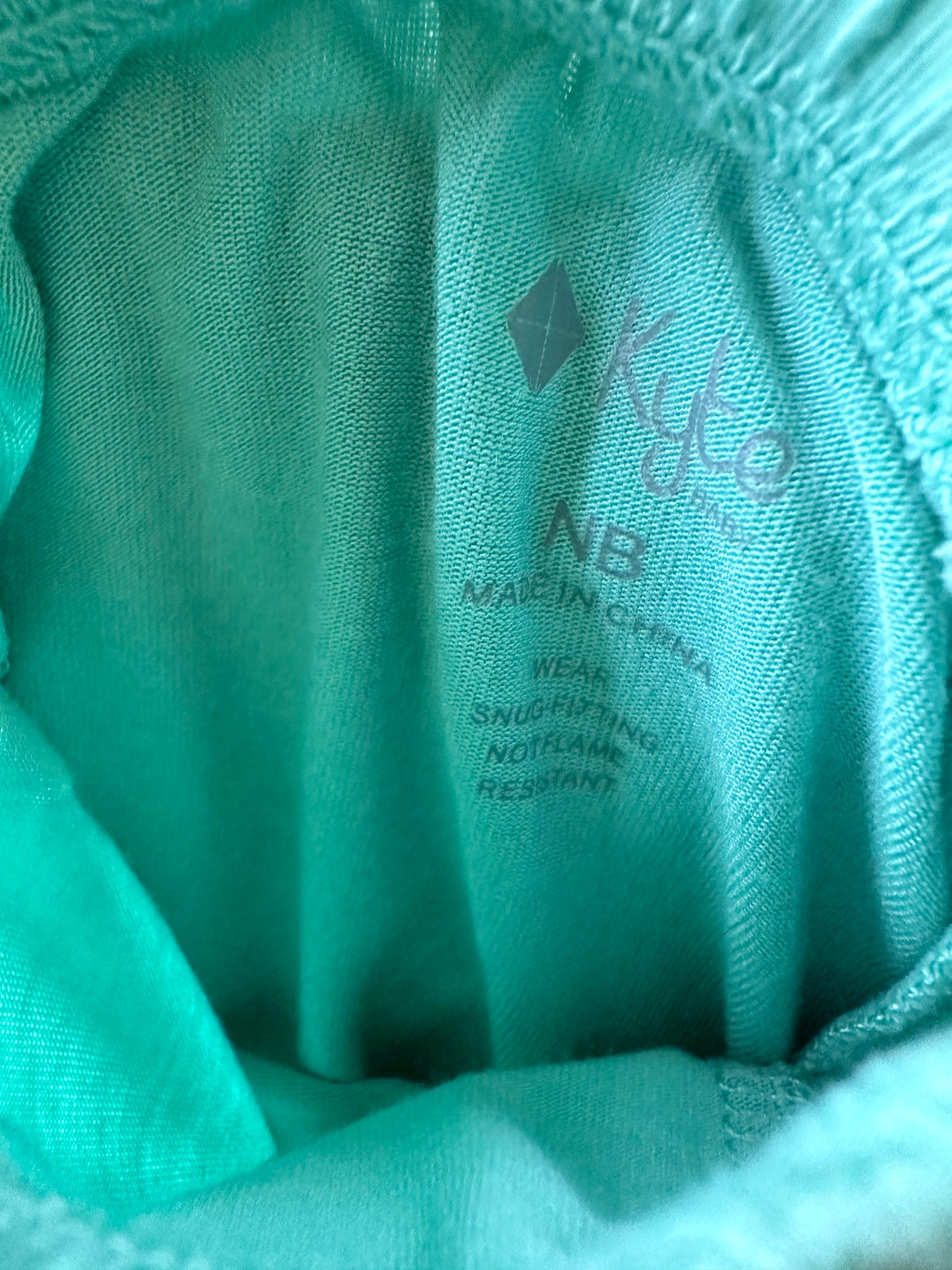 Kyte Newborn Teal Bamboo Pants / 0m