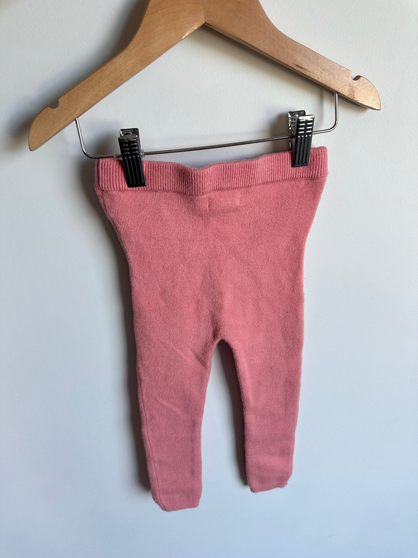 Pink Knit Leggings / 12-18m
