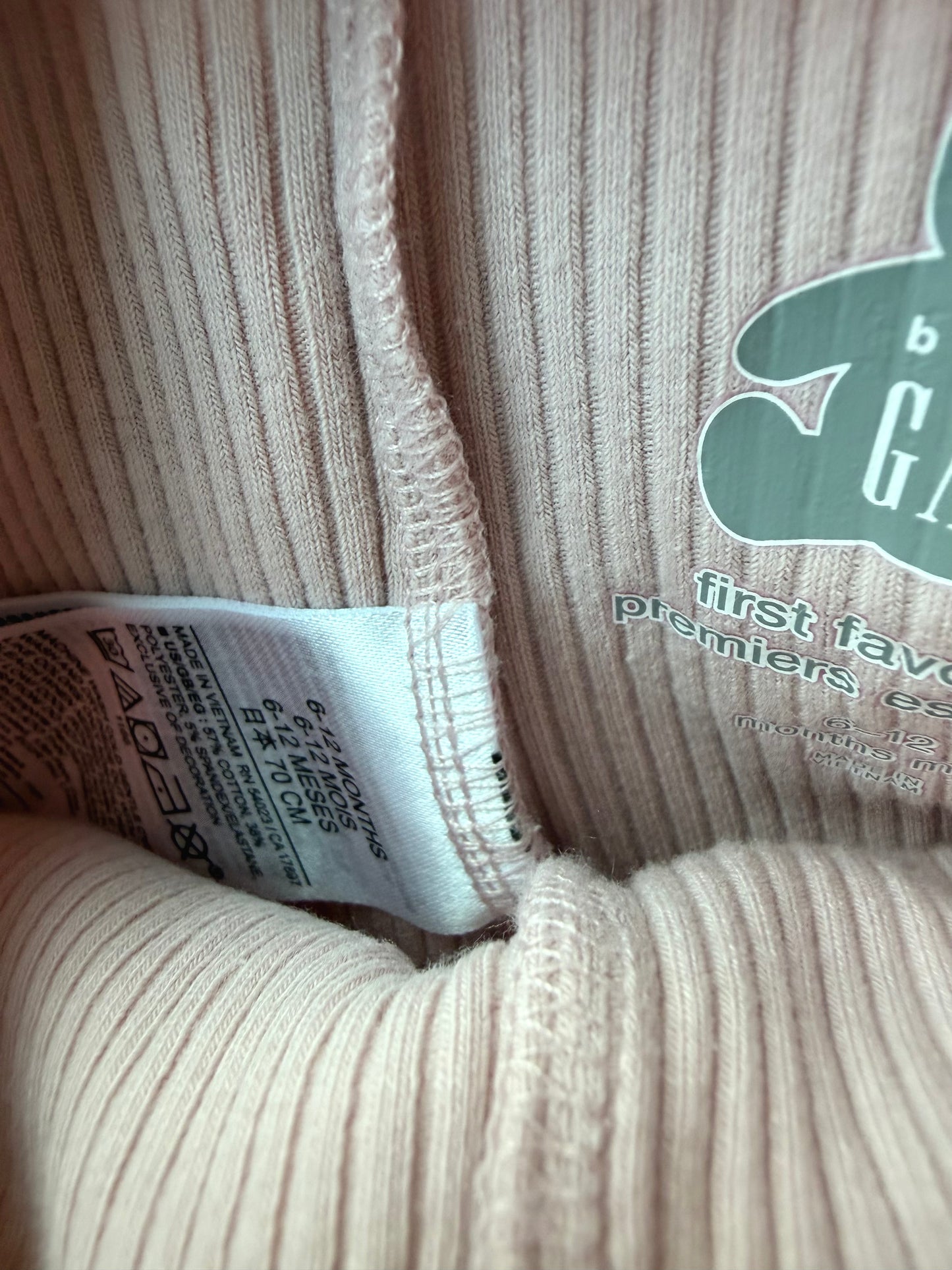 Gap Pink Ribbed Pants / 6-12m
