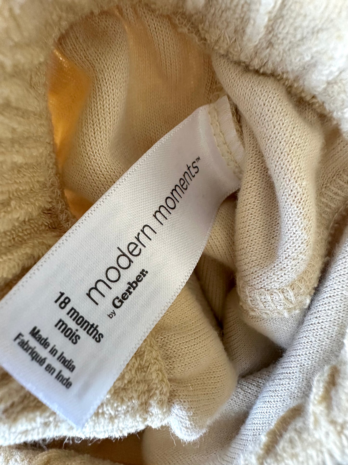Yellow Sun Terry Shorts / 18m