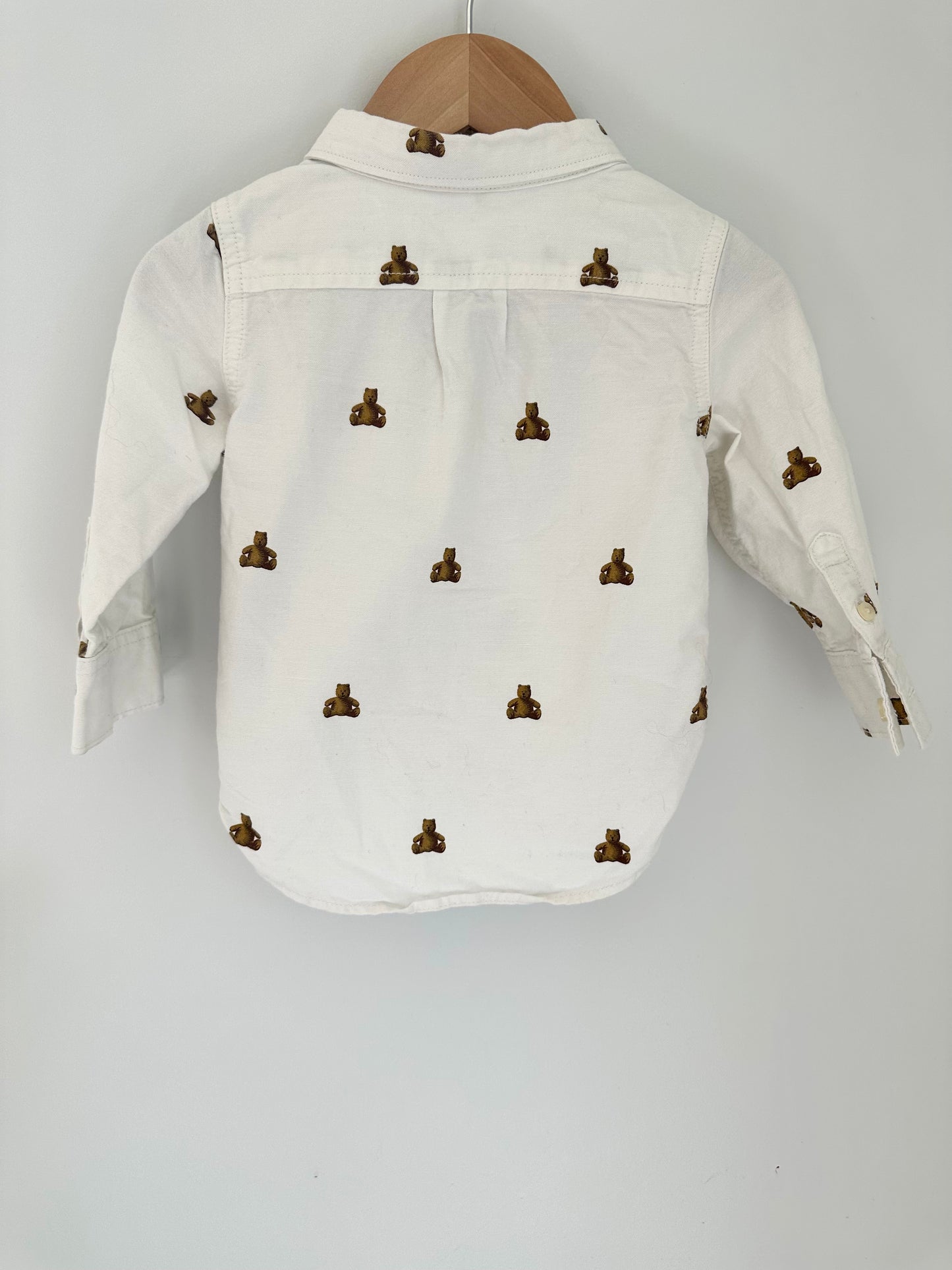 Gap Collared Bear Formal Shirt / 12-18m