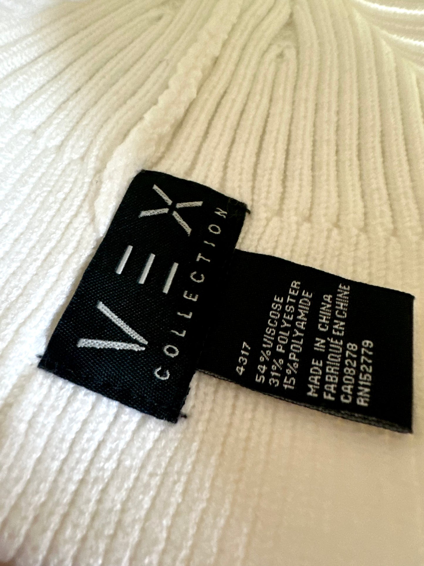 Cream Ribbed Toque / 18-24m?