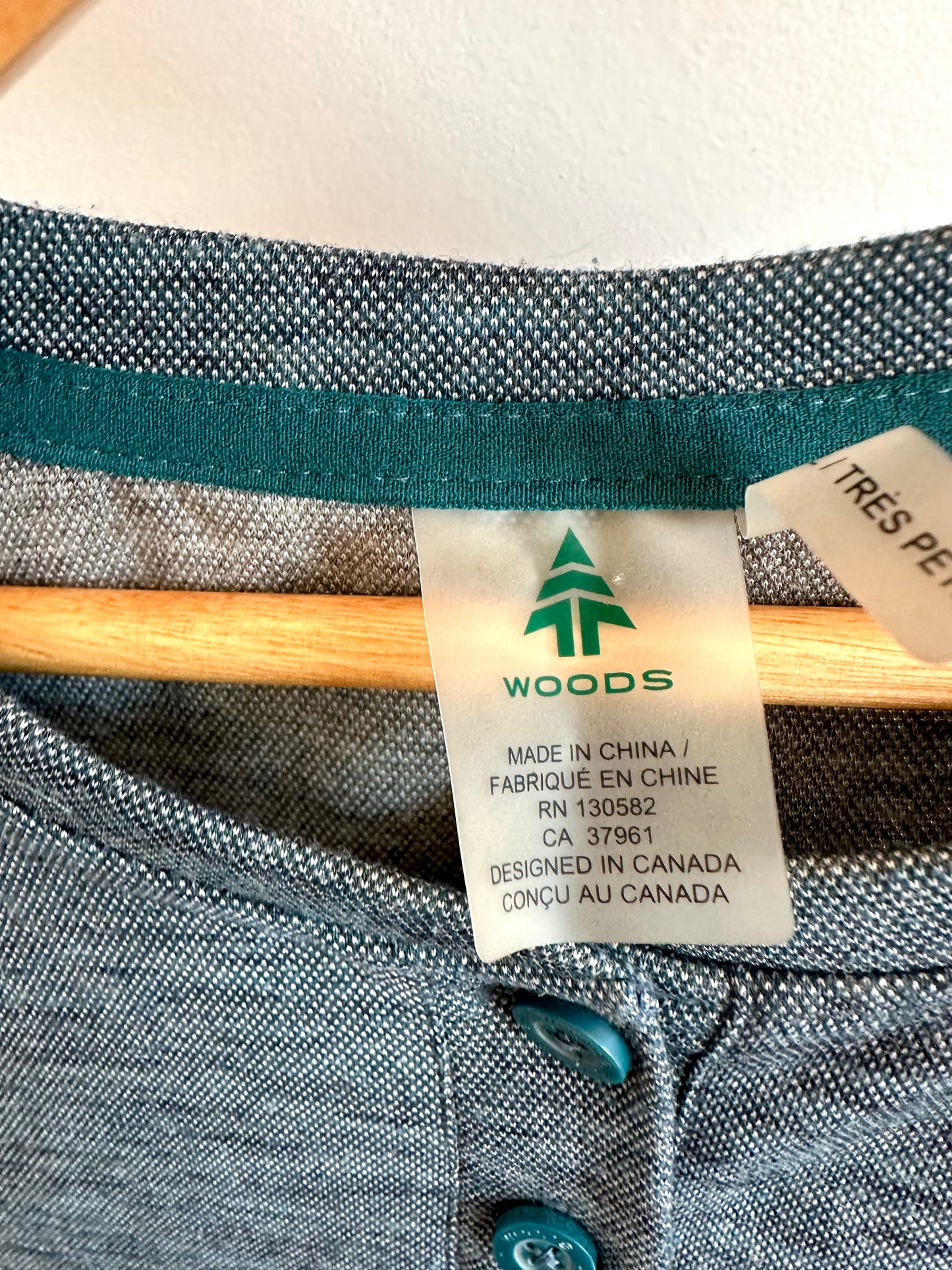 Woods Blue Rayon Blend Long Sleeve / 10-12 years