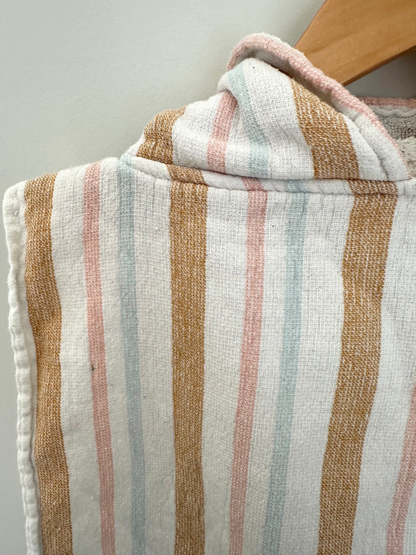 Striped Hooded Swim Poncho / 0-12m