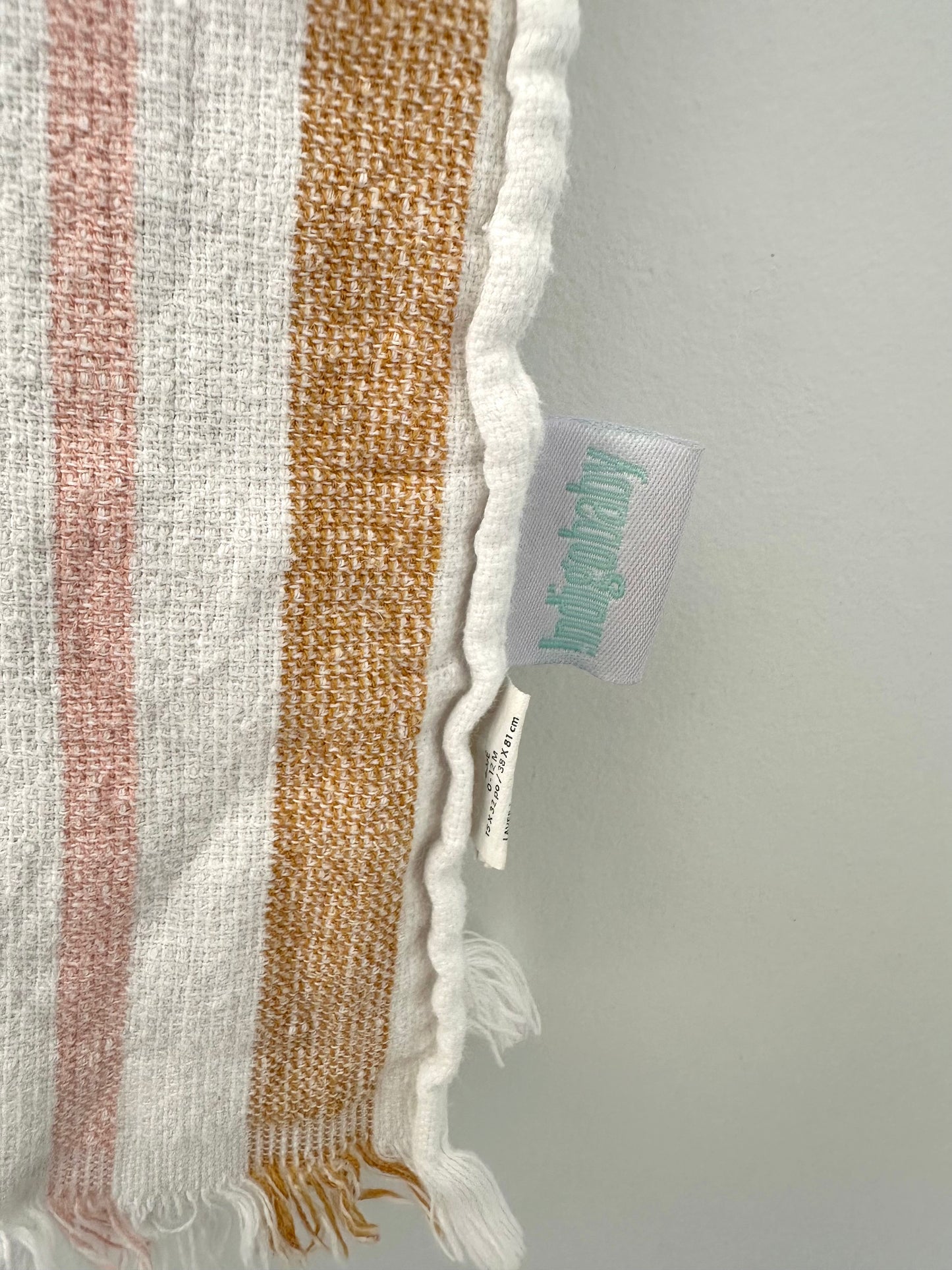 Striped Hooded Swim Poncho / 0-12m