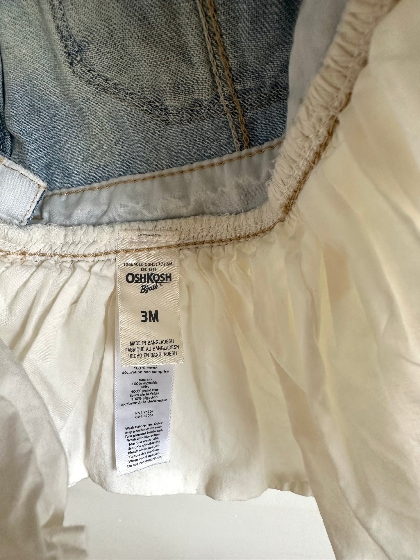 Overall Denim and Tulle Dress / 3m