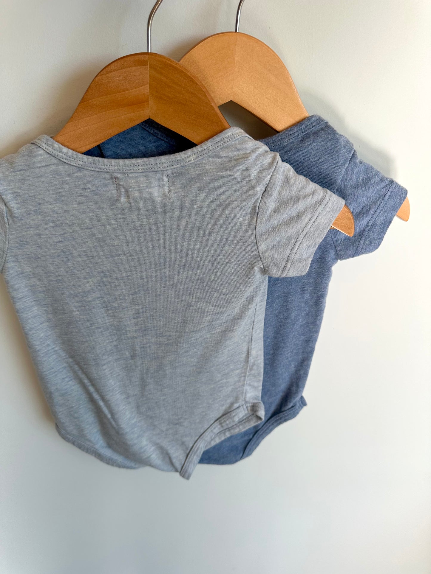 Blue Bodysuits (2) / 3-6m
