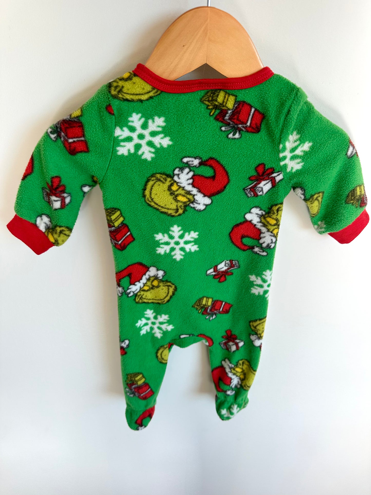 Grinch Fleece Sleeper / 0-3m
