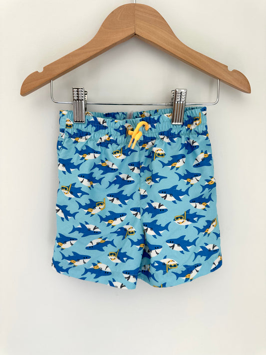 Shark Swim Shorts / 12-18m