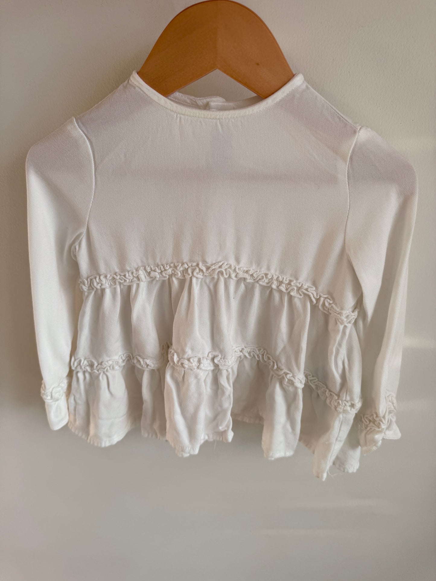 Mayoral White Long Sleeve / 2T