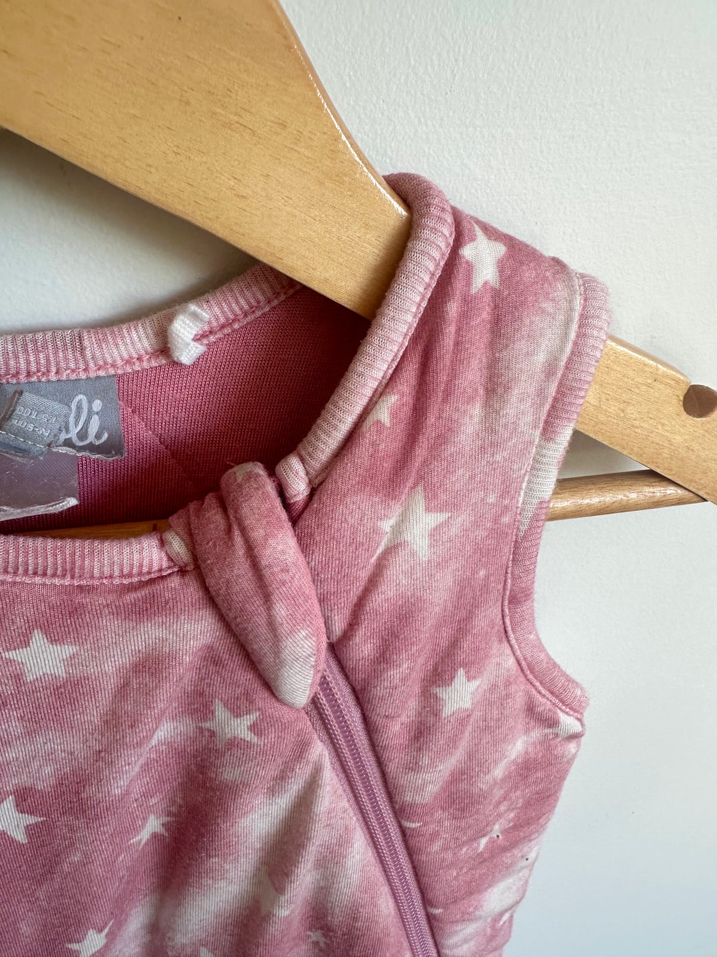 Pink Star 1.5 TOG Sleep Sac / 0-9m