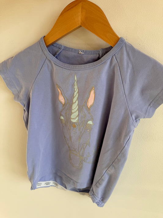 Peekaboo Beans Unicorn T-shirt / 4T
