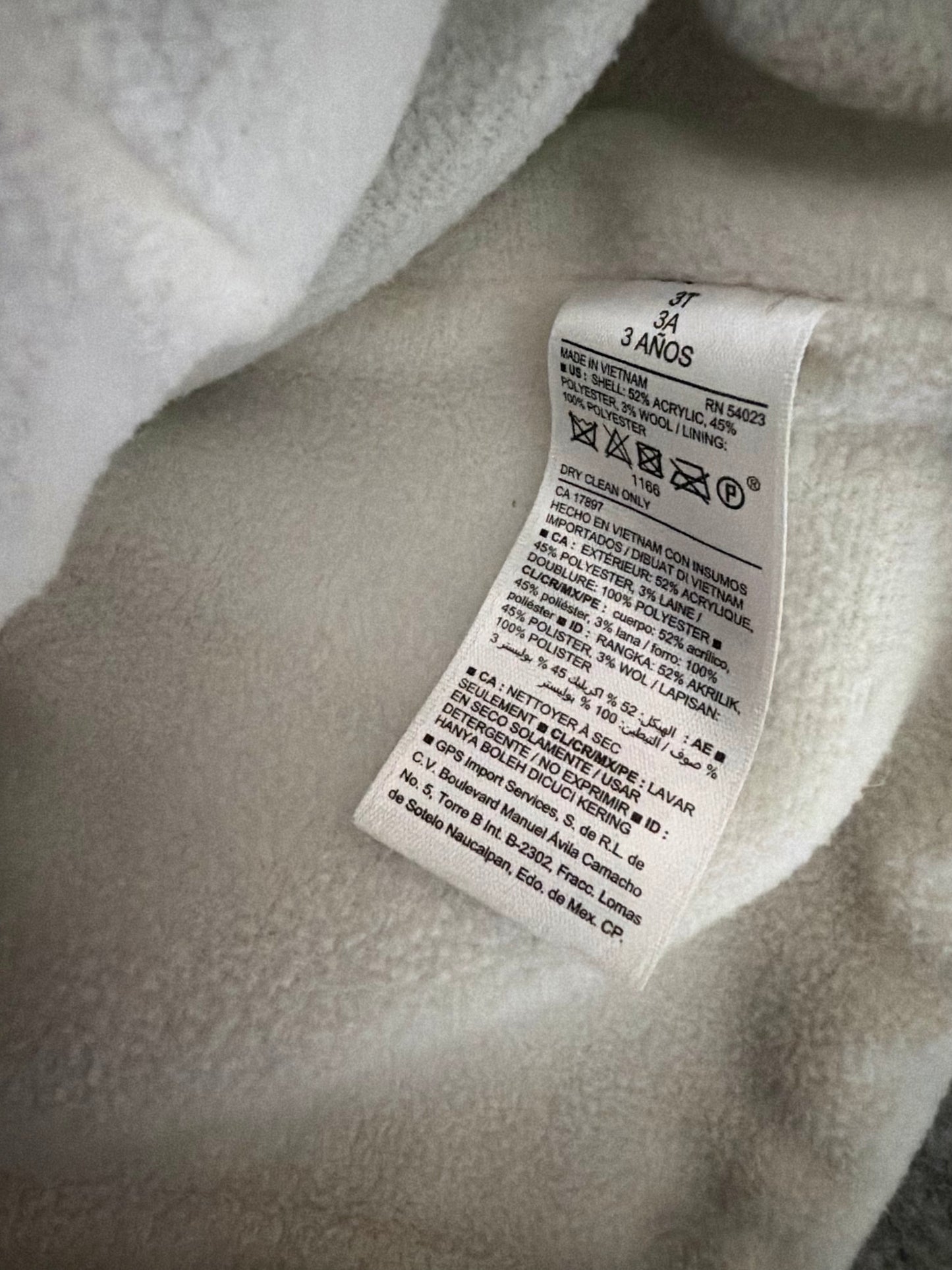Grey Hood Long Coat / 3T