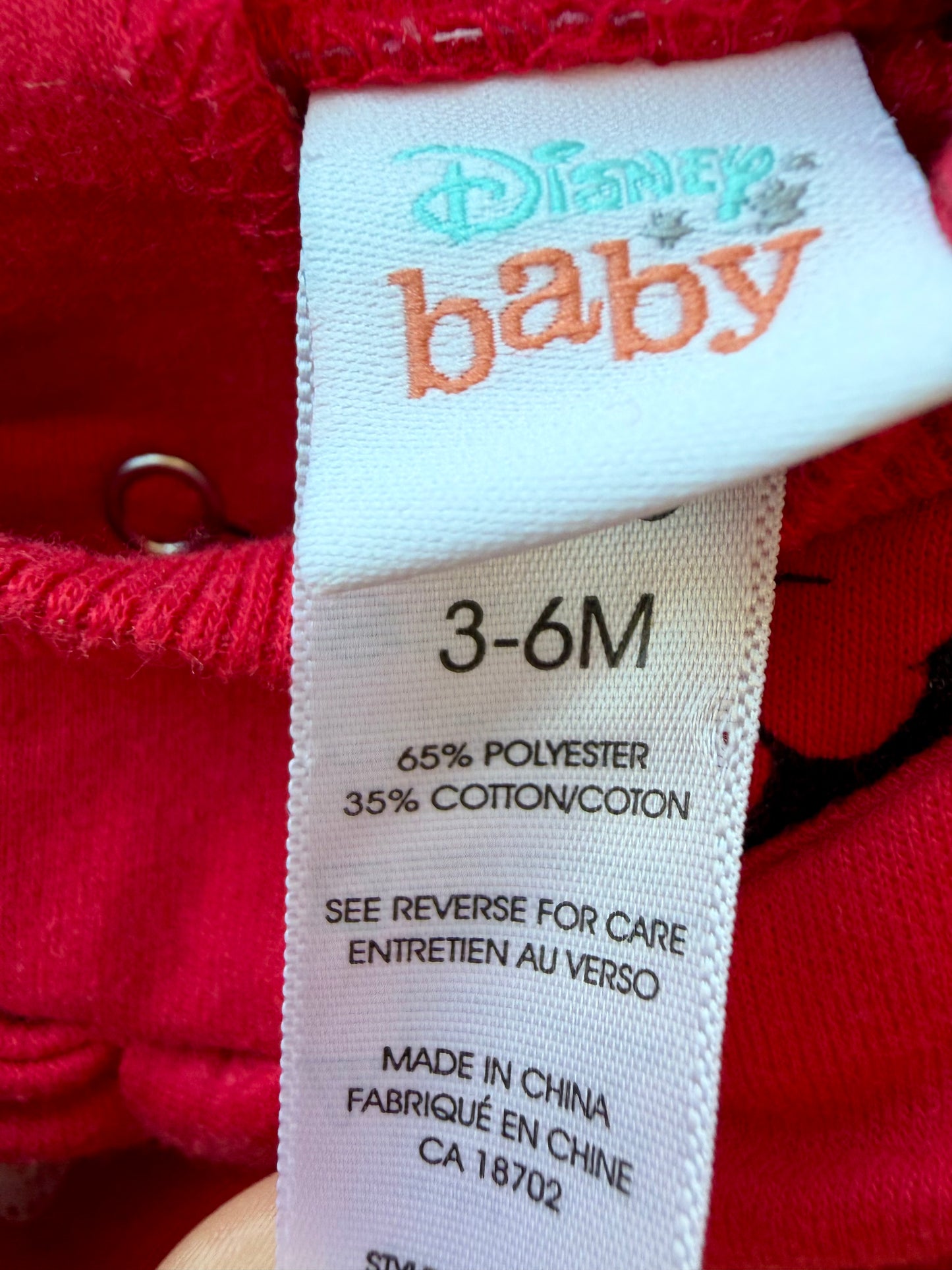 Red Minnie Mouse Bow Sweater / 3-6m