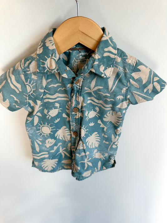 Beach Button Up Top / 9m