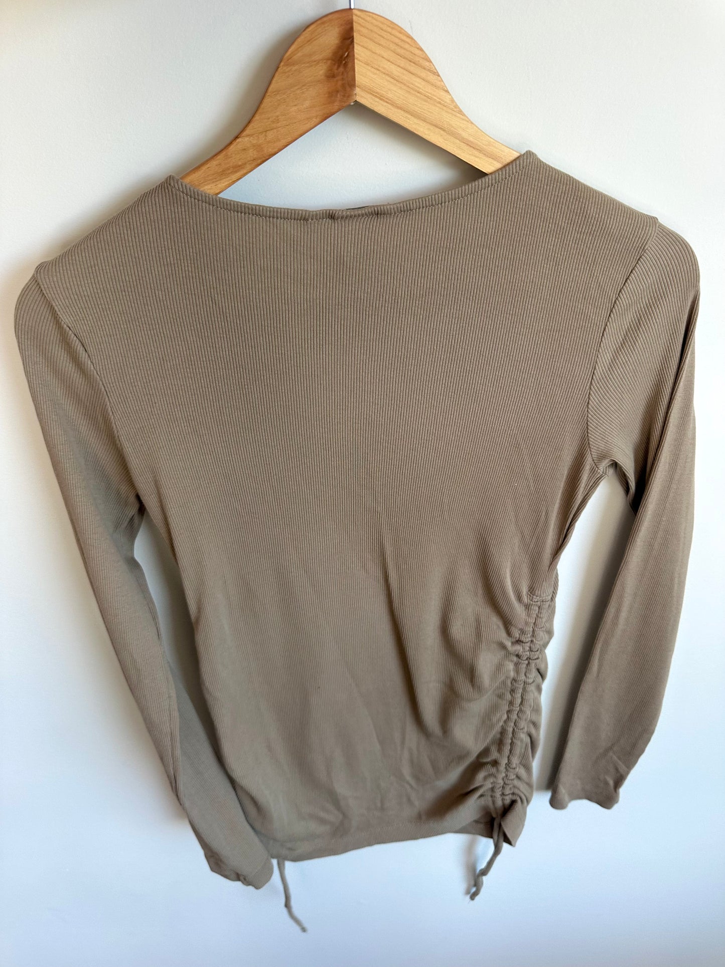 H&M Fawn Ribbed Maternity Long Sleeve / Small