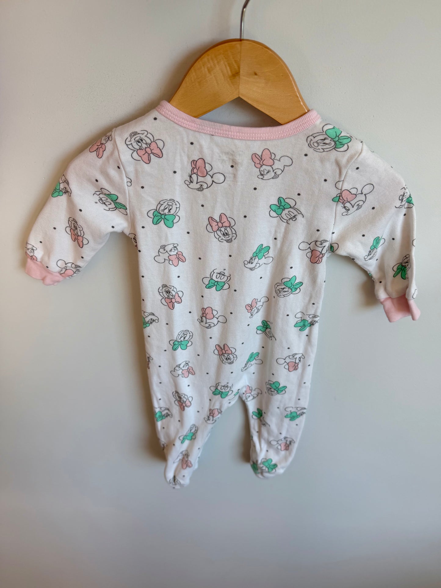 White Minnie Sleeper / 3-6m
