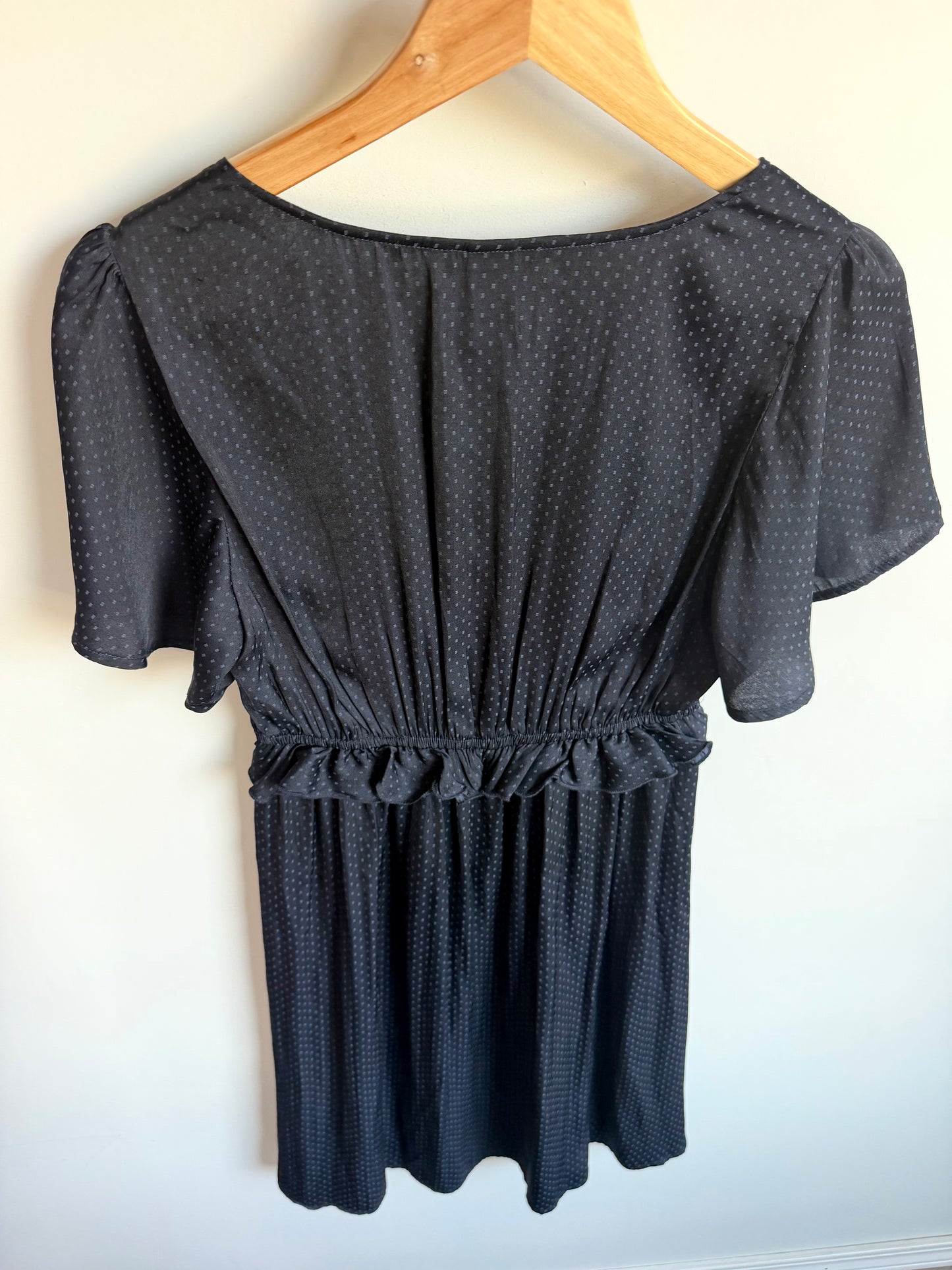 H&M Polka Dot Navy Maternity Dress / Small