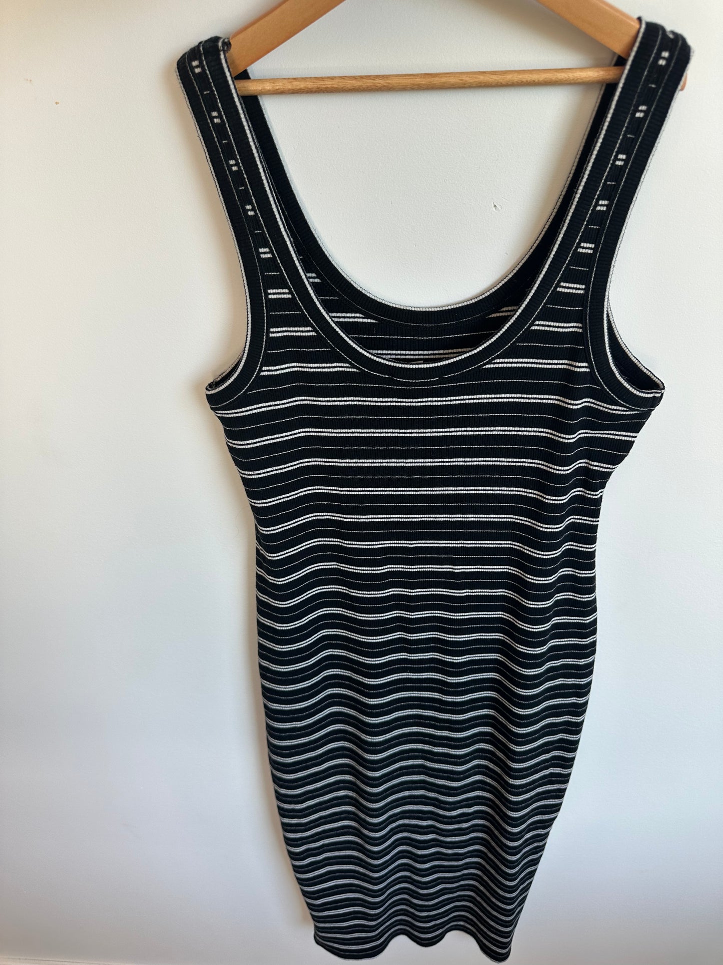 Thyme Striped Rib Tank Dress / XS