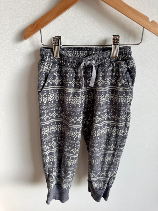 Grey Patterned Tea Collection Joggers / 4T