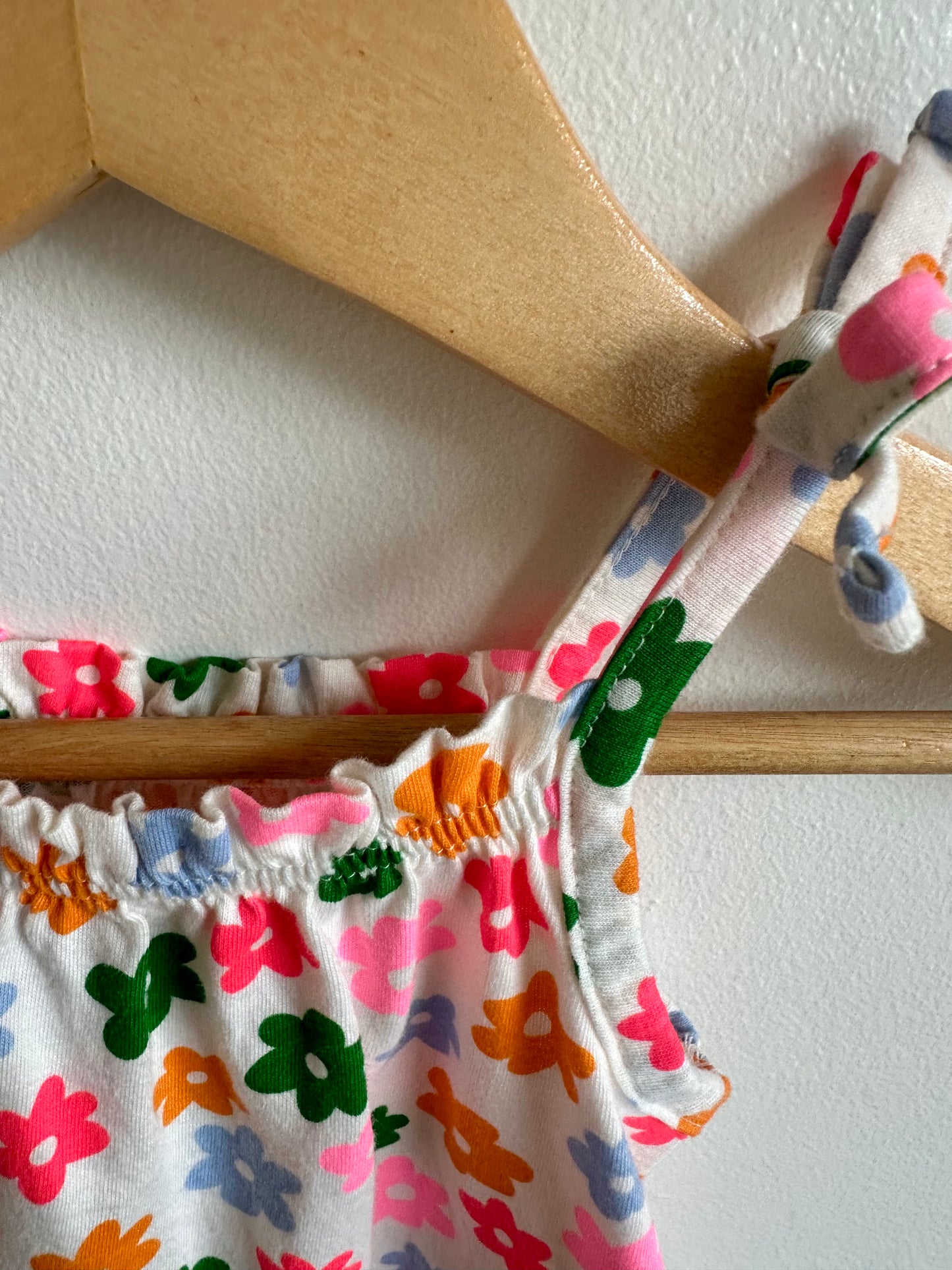 Bright Flower Romper / 0-3m