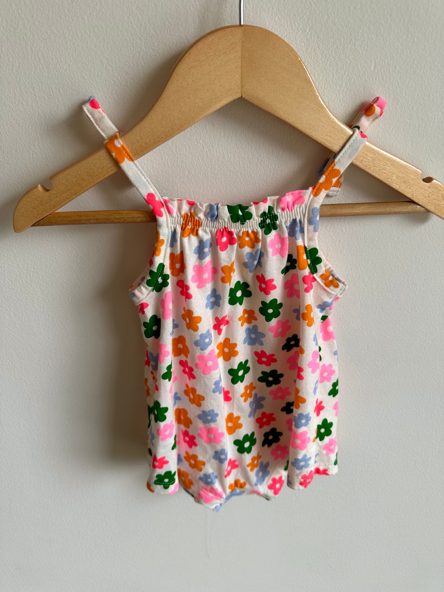 Bright Flower Romper / 0-3m
