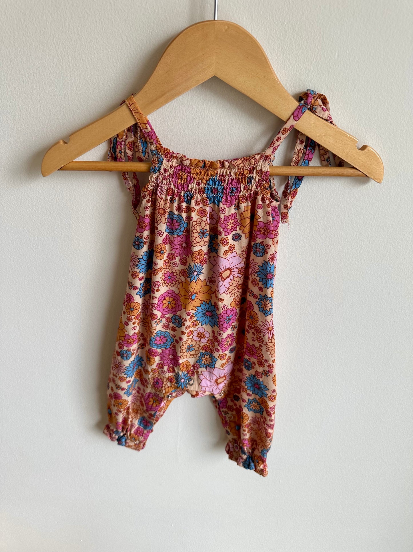 Bright Floral Tank Jumpsuit / 0-3m