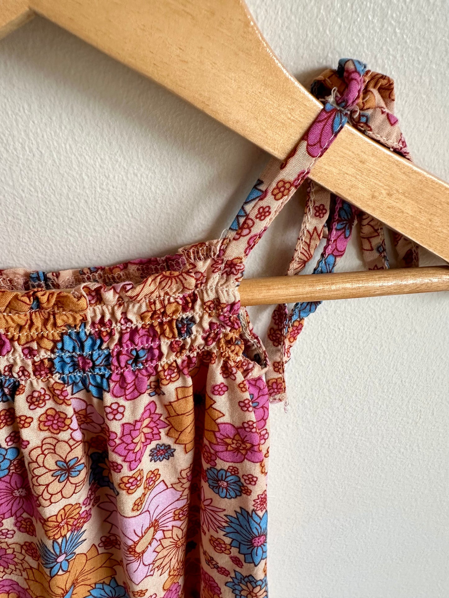 Bright Floral Tank Jumpsuit / 0-3m