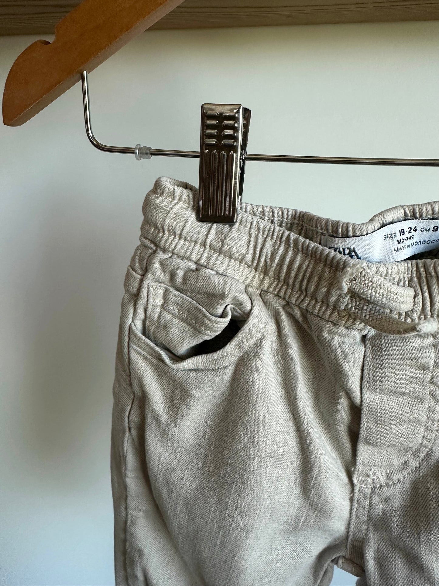Zara Tan Tapered Pants / 18- 24m