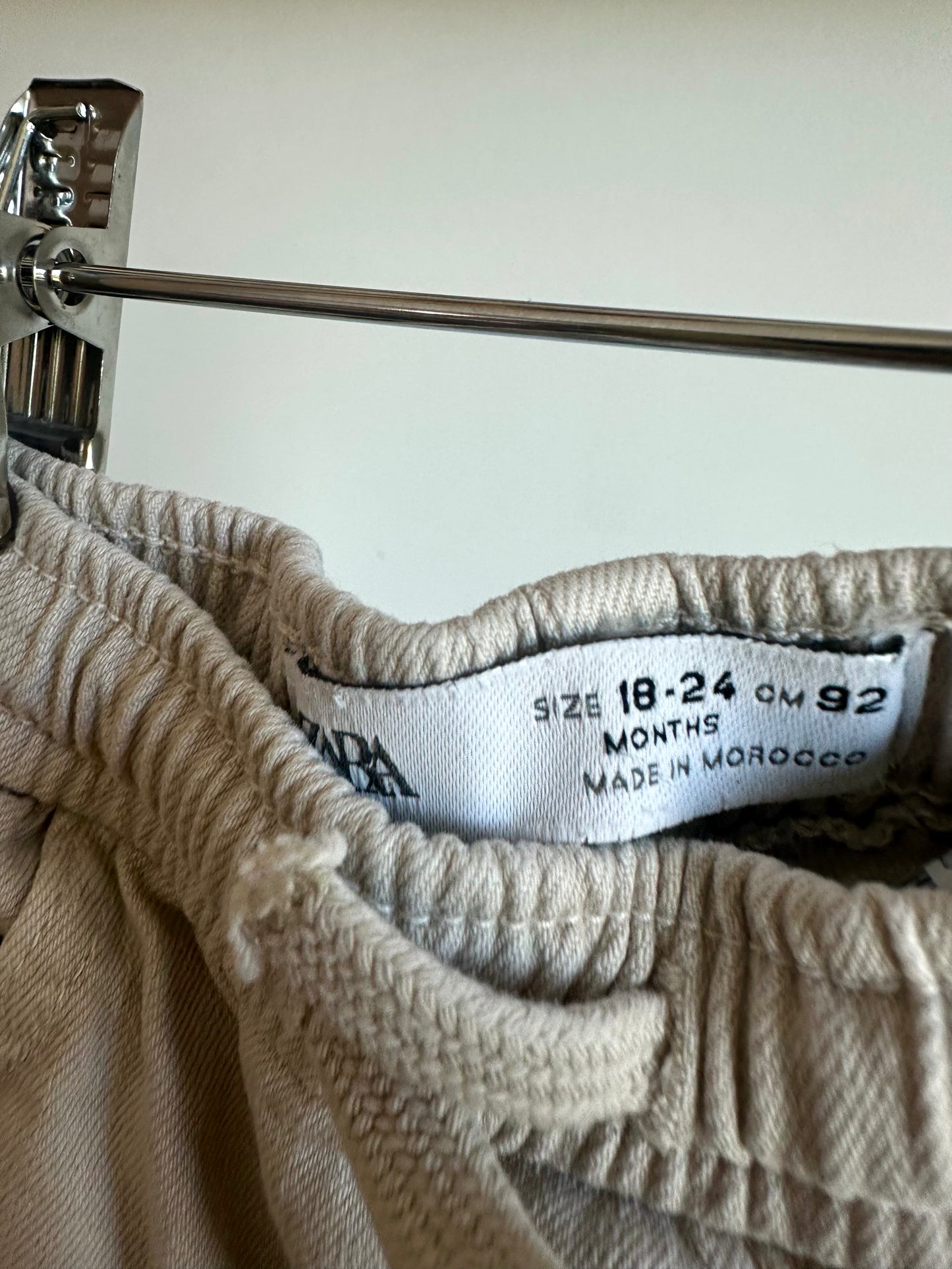 Zara Tan Tapered Pants / 18- 24m
