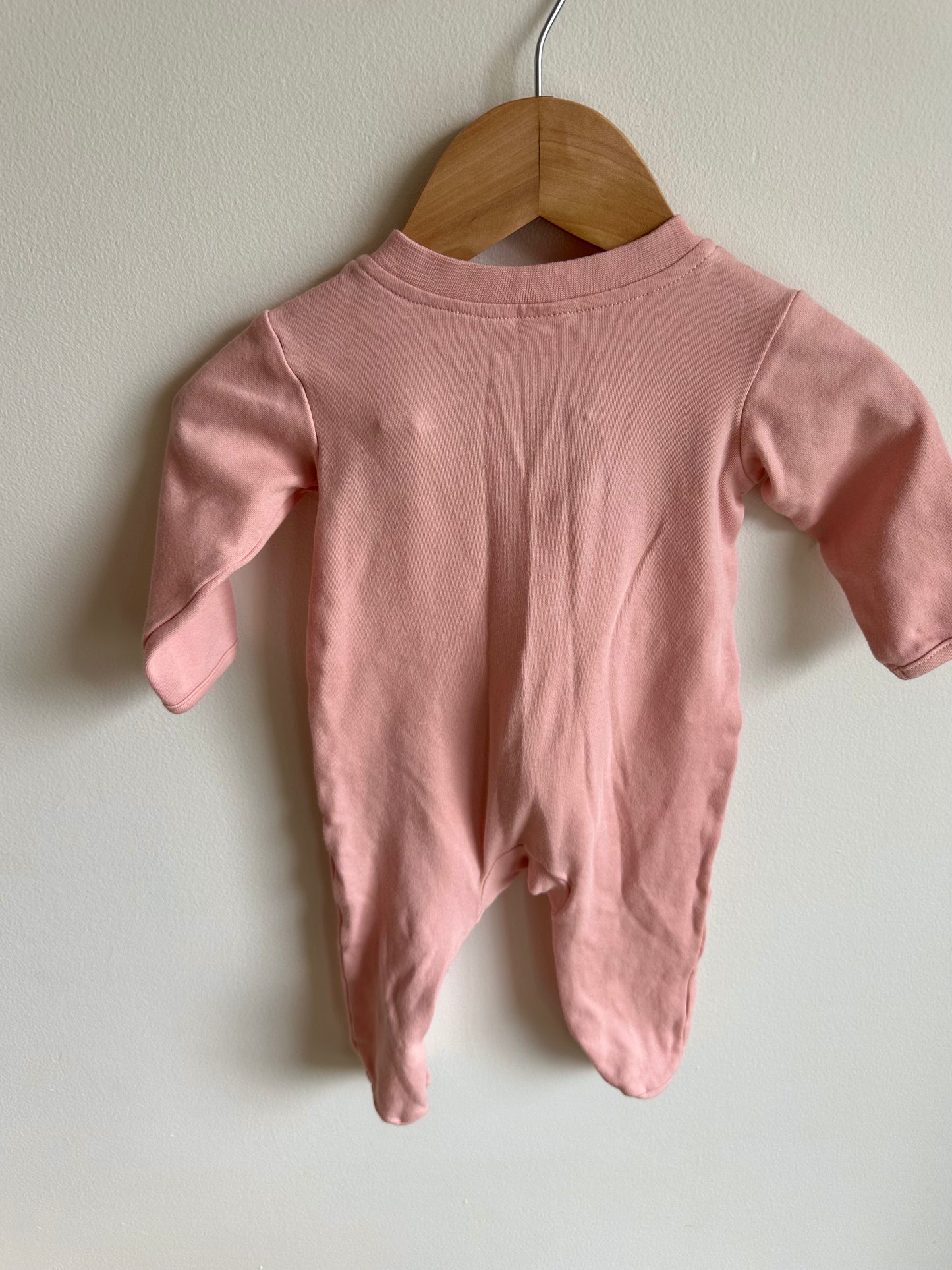 Pink Zip Sleeper / 2-4m?
