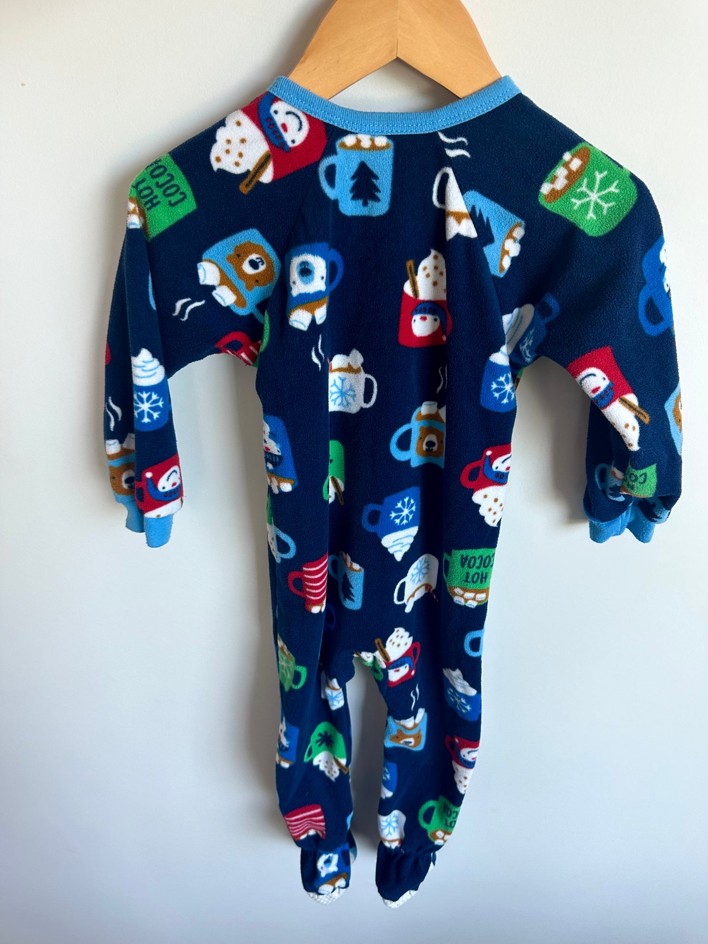 Fleece Navy Winter Mugs Sleeper / 24m