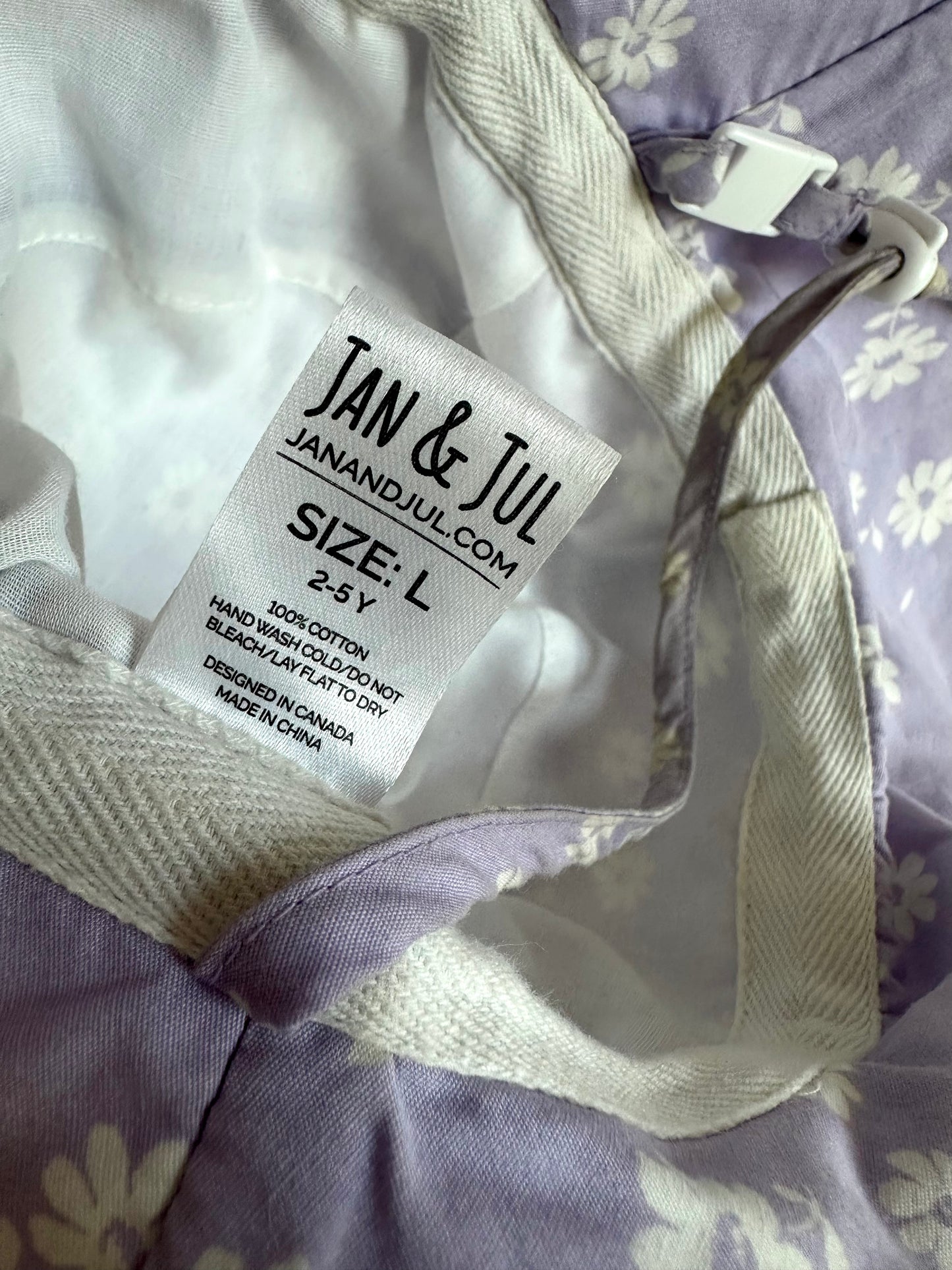 Jan & Jul Purple Daisy Hat / L (2-5 years)