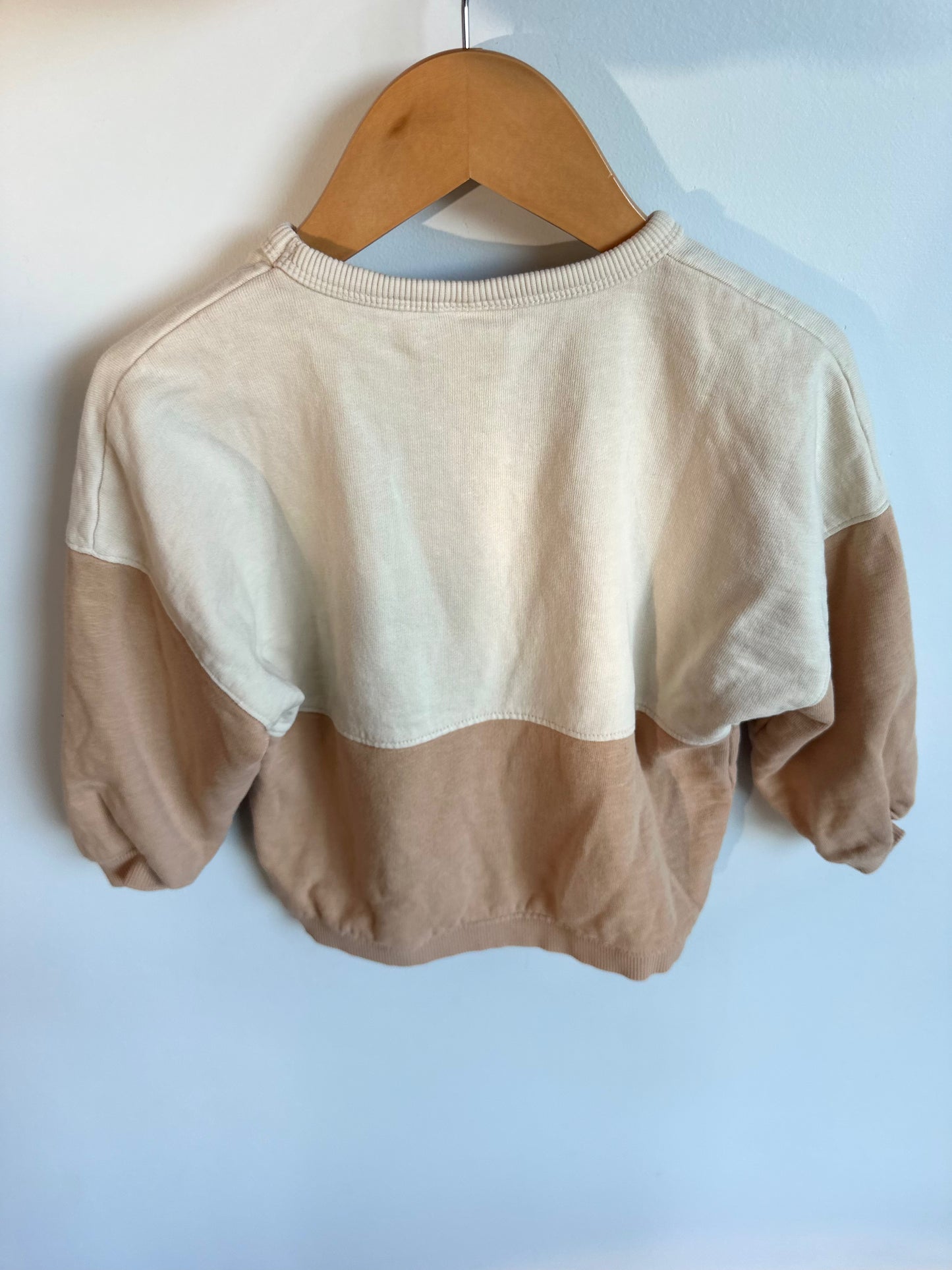 Zara Two Tone Inspiration Crew / 18-24m